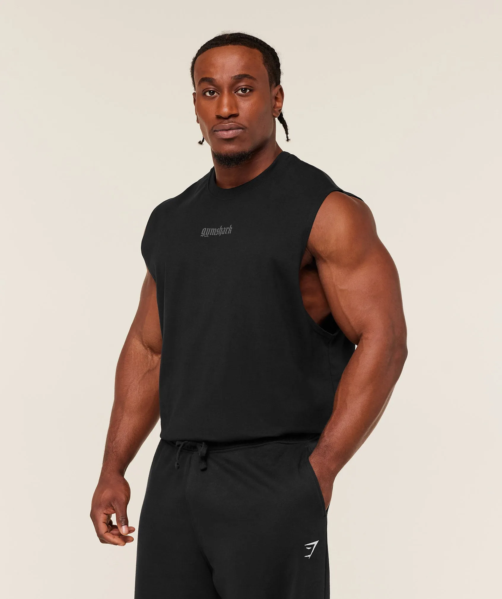 Gymshark Olde English Tank - GS Black sold by Gymshark product image thumbnail 2