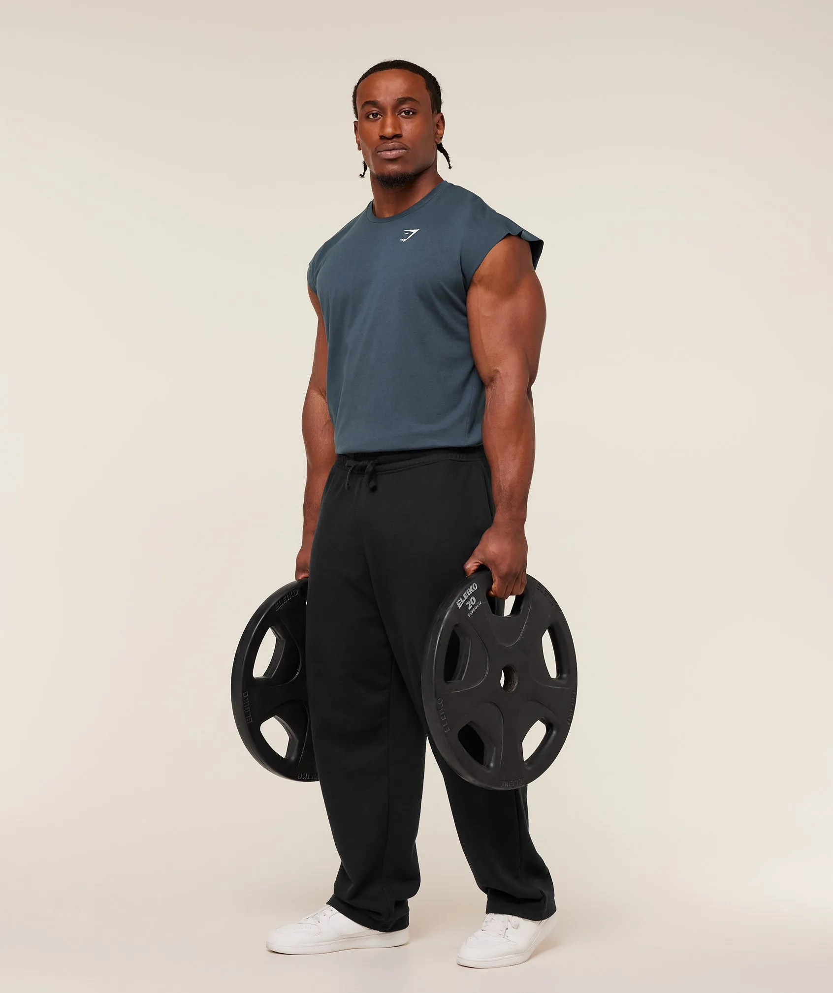 Gymshark Critical Cut Off Tank - GS Stealth Blue sold by Gymshark product image thumbnail 5