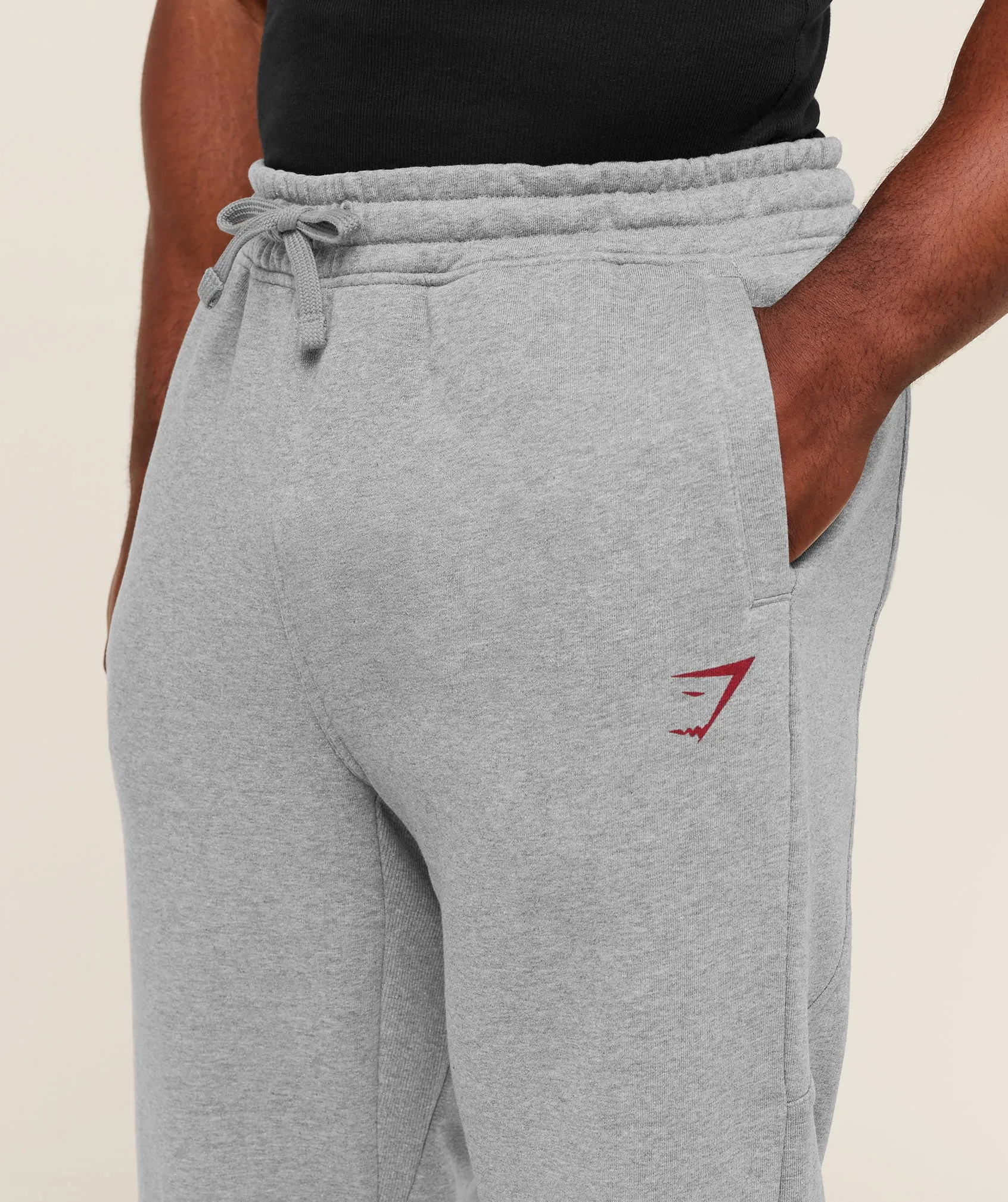 Gymshark Power Straight Leg Pants - Charcoal Core Marl/Sets Red sold by Gymshark product image thumbnail 5