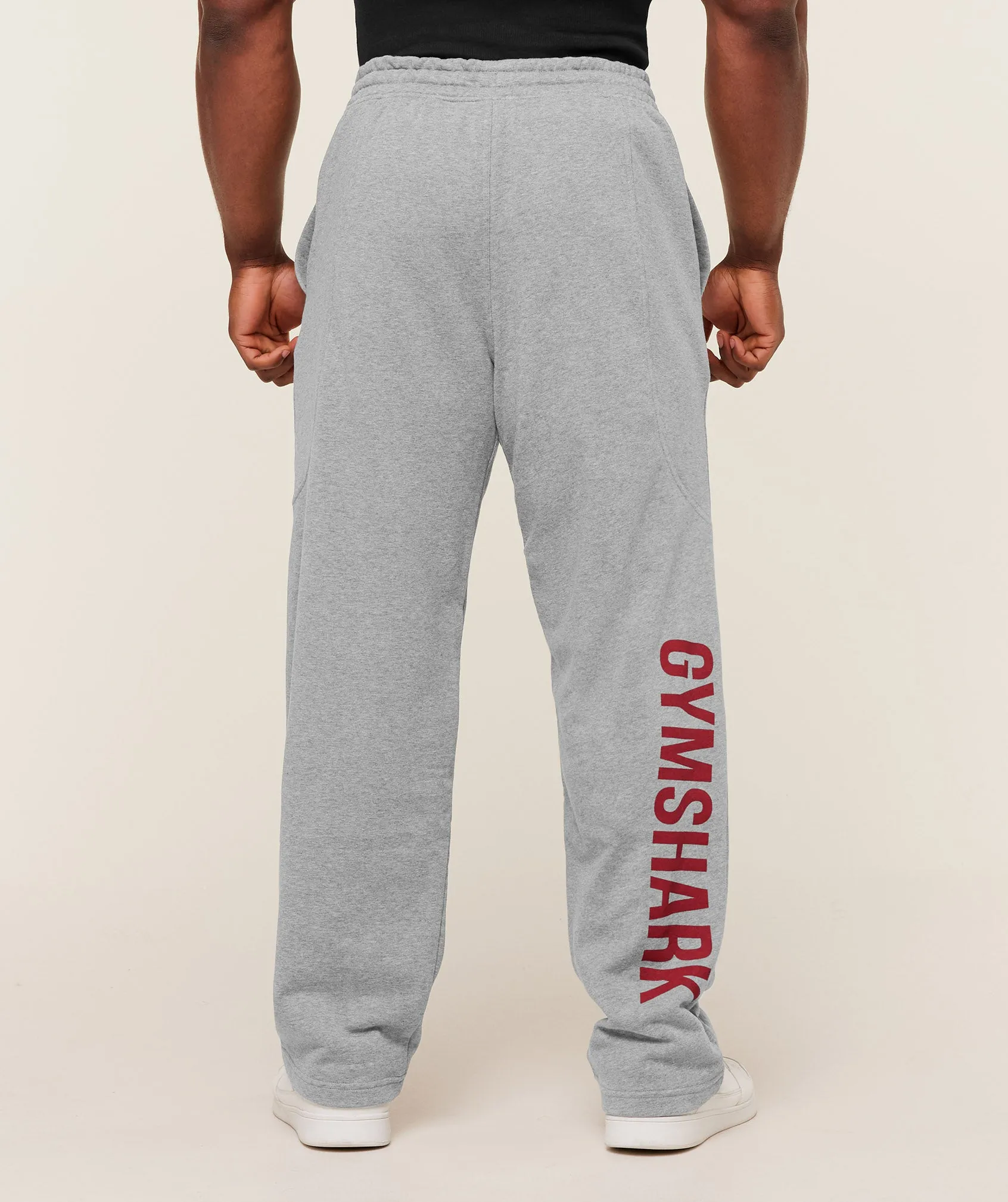 Gymshark Power Straight Leg Pants - Charcoal Core Marl/Sets Red sold by Gymshark product image thumbnail 2