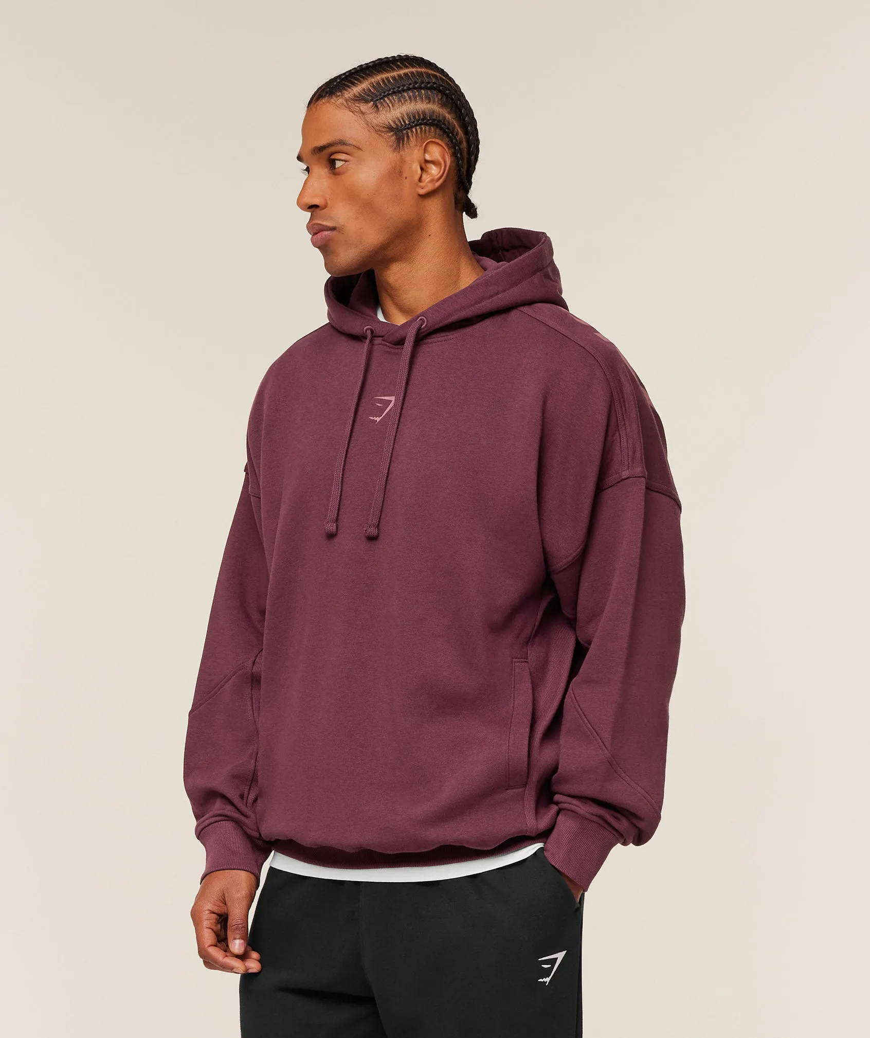 Gymshark Power Hoodie - GS Impact Burgundy sold by Gymshark product image thumbnail 3