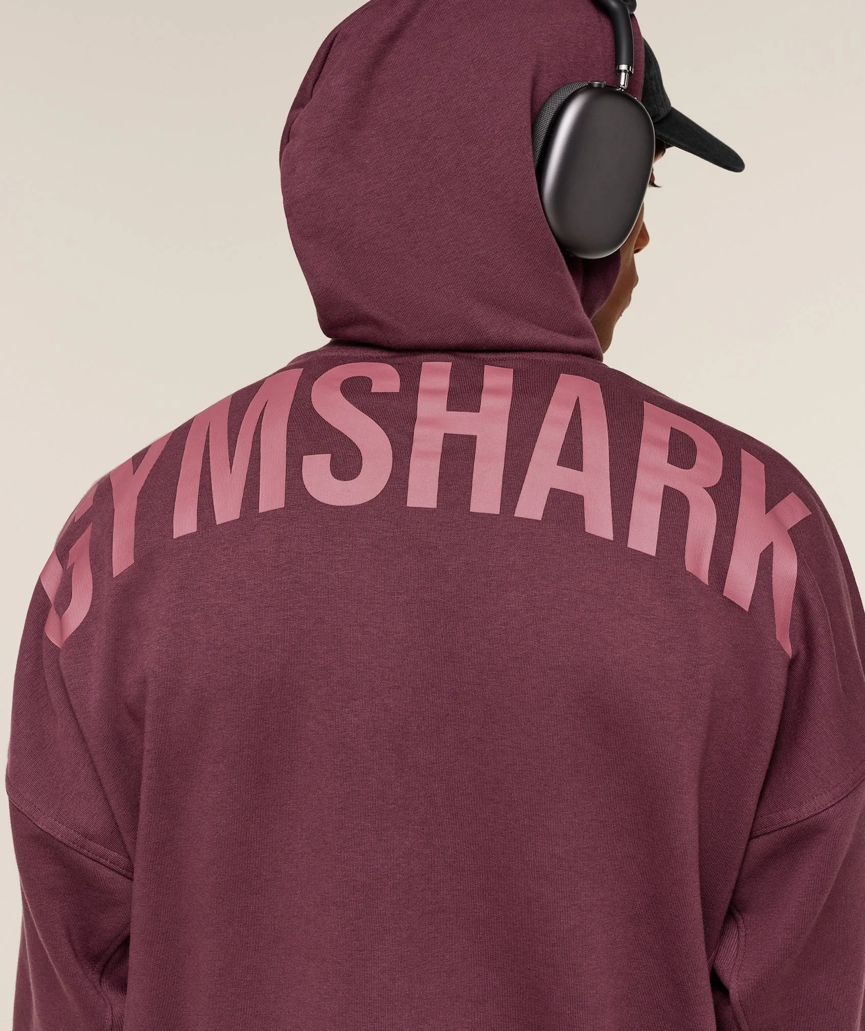 Gymshark Power Hoodie - GS Impact Burgundy sold by Gymshark product image thumbnail 5