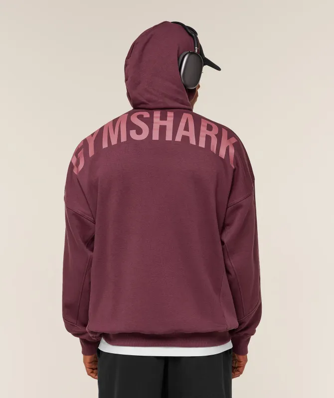 Gymshark Power Hoodie - GS Impact Burgundy sold by Gymshark
