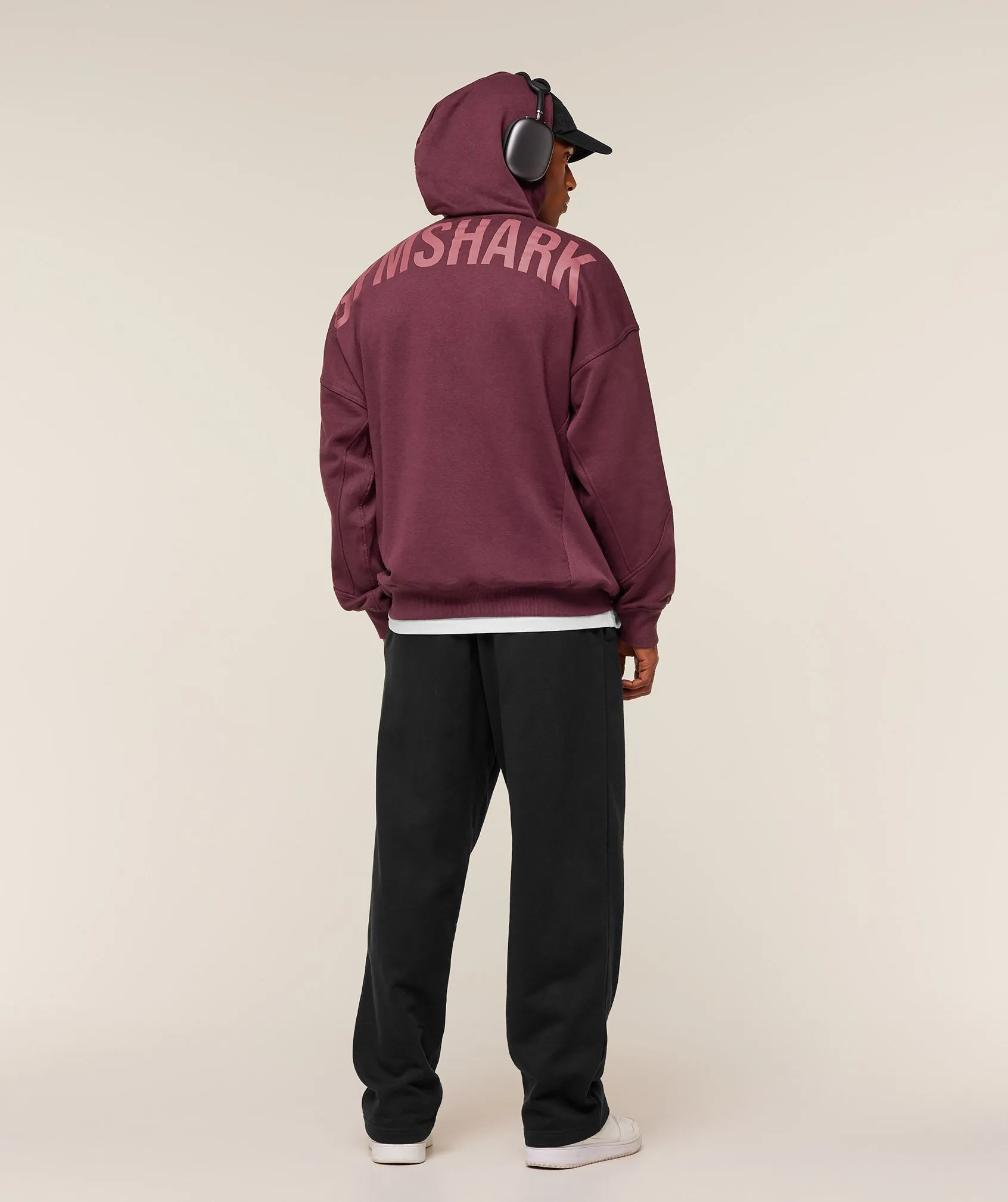 Gymshark Power Hoodie - GS Impact Burgundy sold by Gymshark product image thumbnail 4