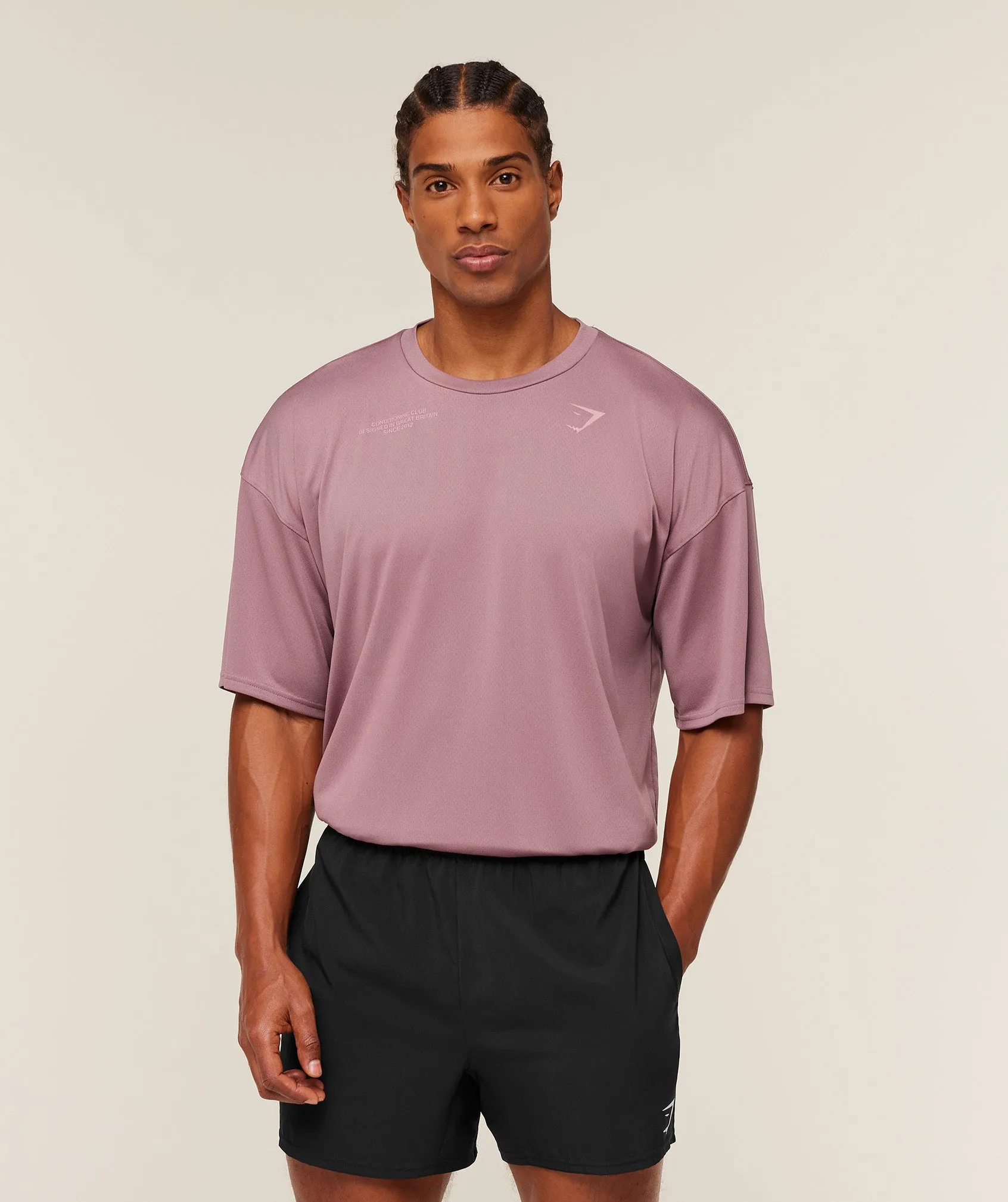 Gymshark Conditioning Club Oversized T-Shirt - GS Calm Pink/GS Light Pink sold by Gymshark