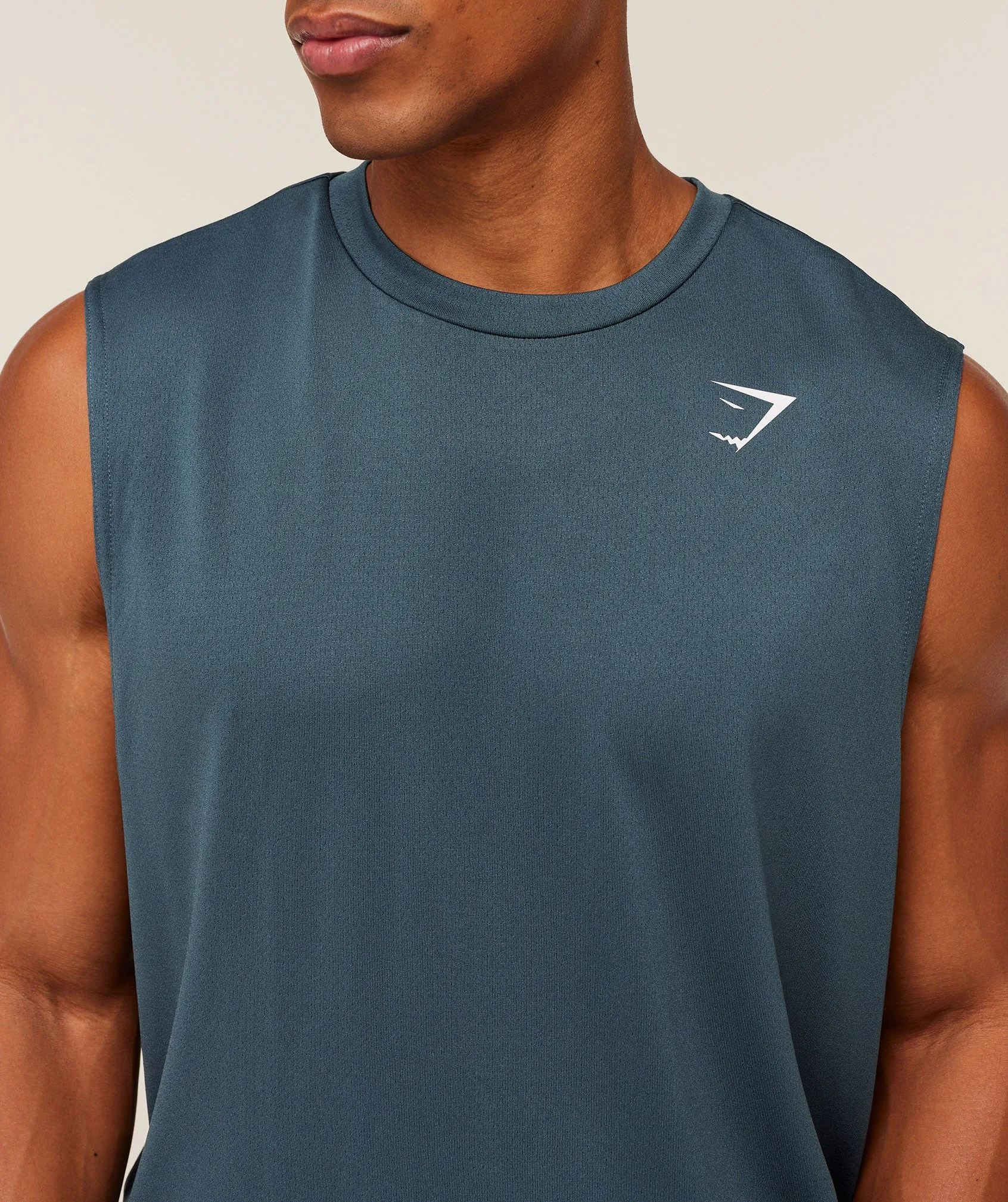 Gymshark Arrival Oversized Tank - GS Stealth Blue sold by Gymshark product image thumbnail 5