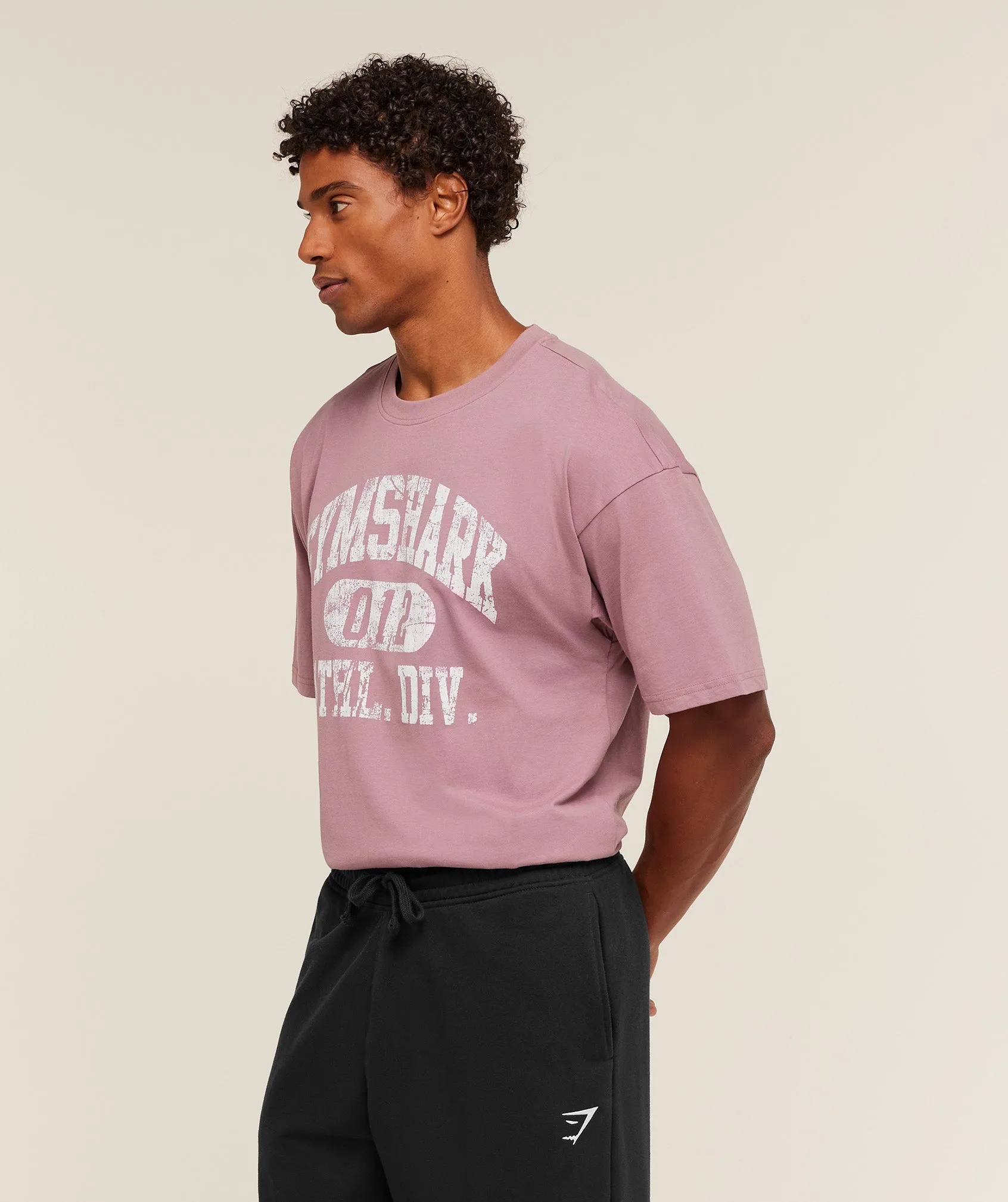 Gymshark Athletic Division Graphic T-Shirt - Calm Pink sold by Gymshark product image thumbnail 3