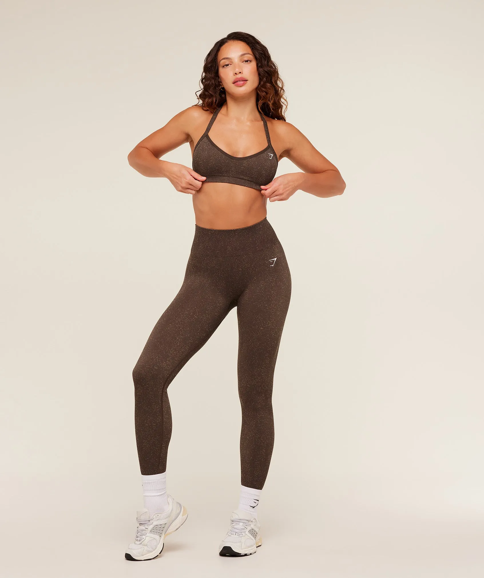 Gymshark Adapt Fleck Sports Bra - Archive Brown/Lifestyle Brown sold by Gymshark product image thumbnail 4