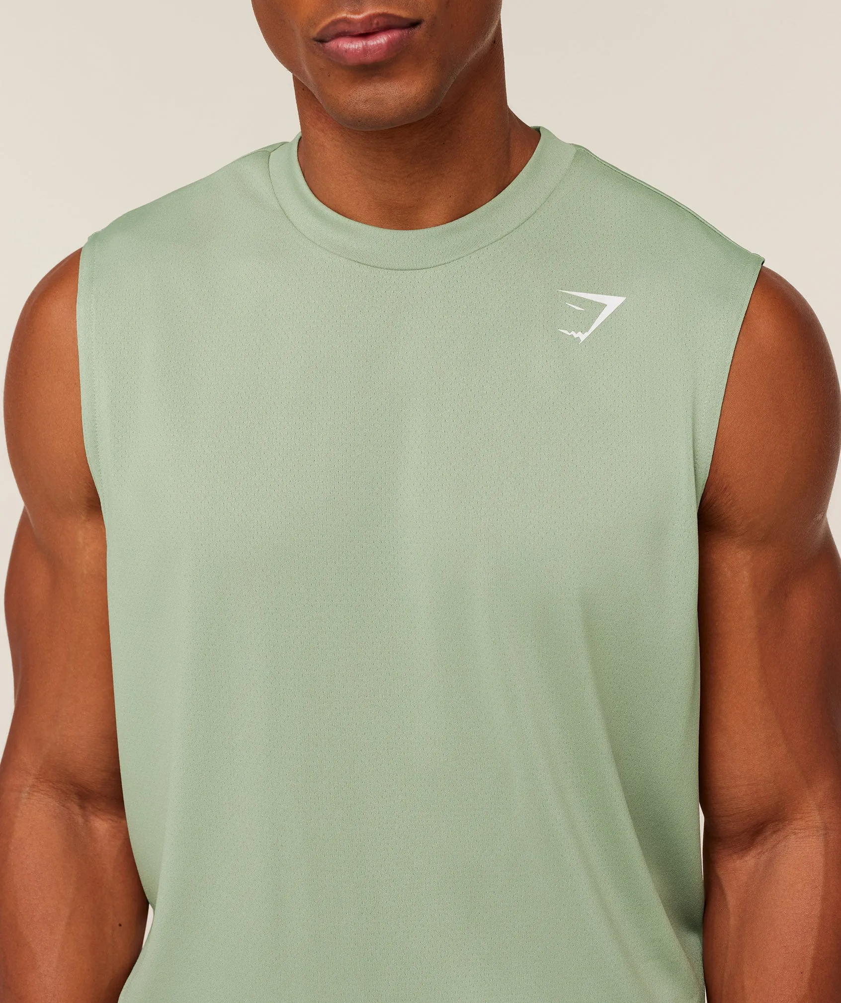 Gymshark Arrival Oversized Tank - GS Haze Green sold by Gymshark product image thumbnail 5