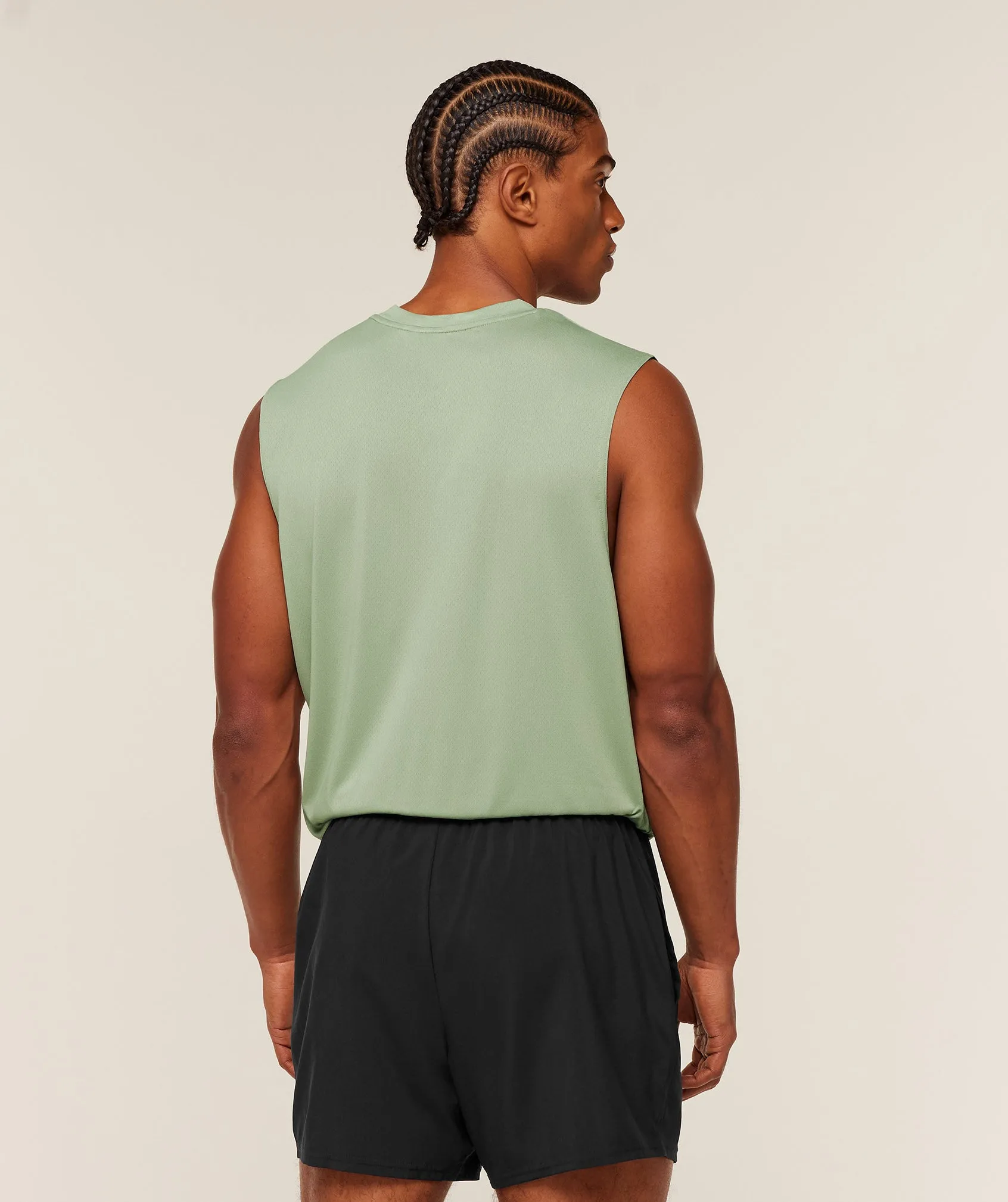 Gymshark Arrival Oversized Tank - GS Haze Green sold by Gymshark product image thumbnail 2