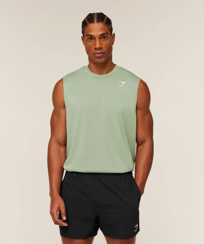 Gymshark Arrival Oversized Tank - GS Haze Green sold by Gymshark