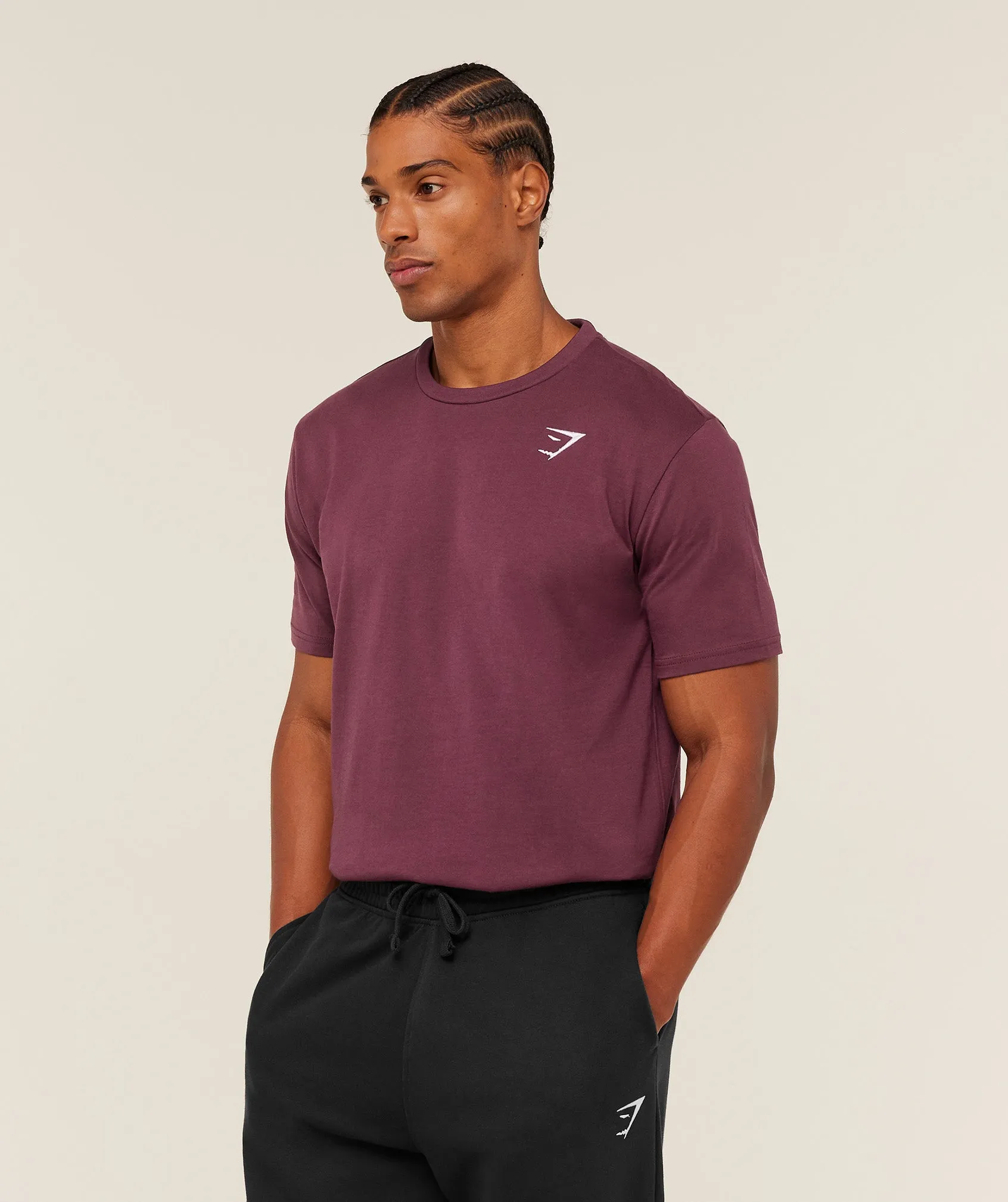 Gymshark Crest T-Shirt - GS Impact Burgundy sold by Gymshark product image thumbnail 3