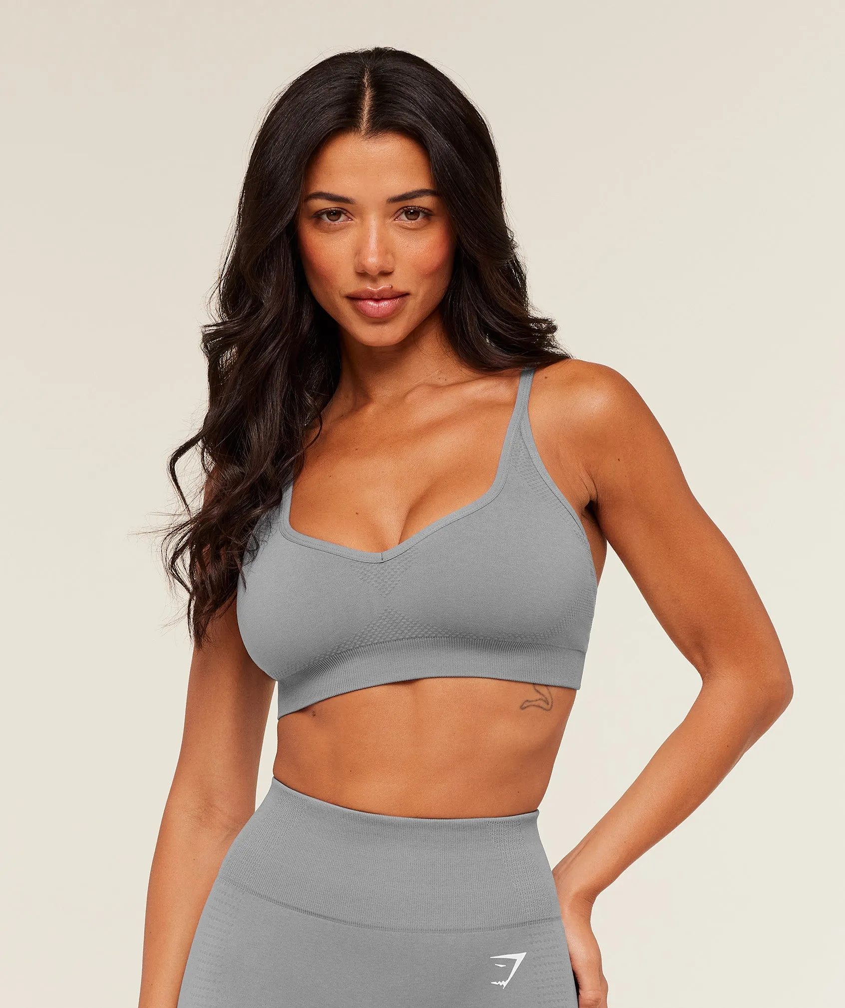 Gymshark Vital Sports Bra - GS Medium Grey/ Marl sold by Gymshark