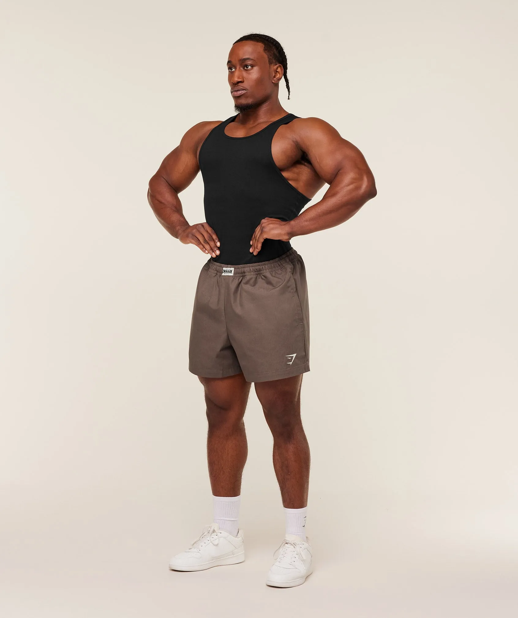 Gymshark Pumper Shorts 5" - Soft Brown sold by Gymshark product image thumbnail 5