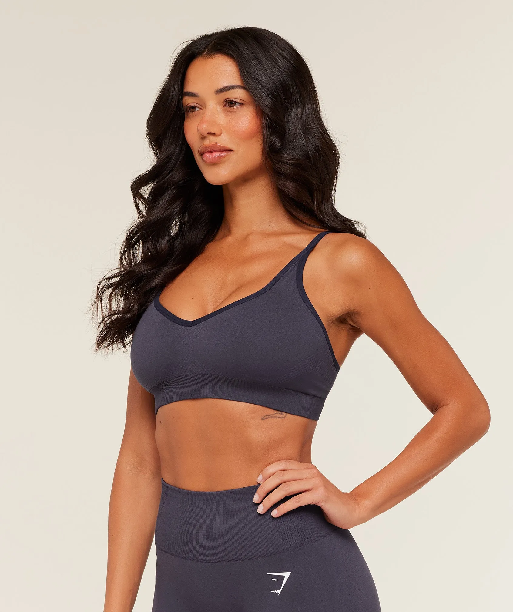 Gymshark Vital Sports Bra - Midnight Purple/Marl sold by Gymshark product image thumbnail 3