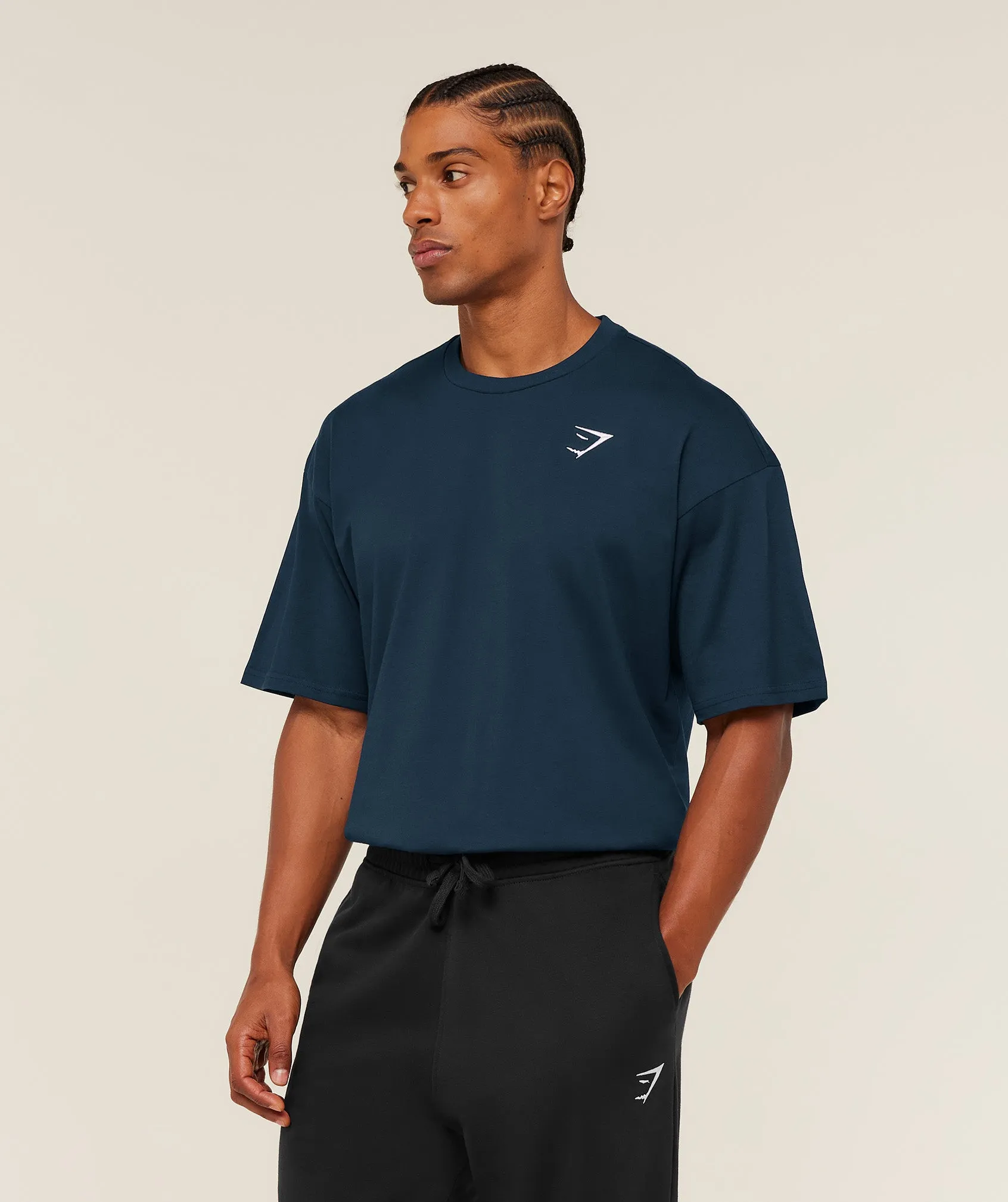 Gymshark Crest Oversized T-Shirt - GS Navy sold by Gymshark product image thumbnail 3