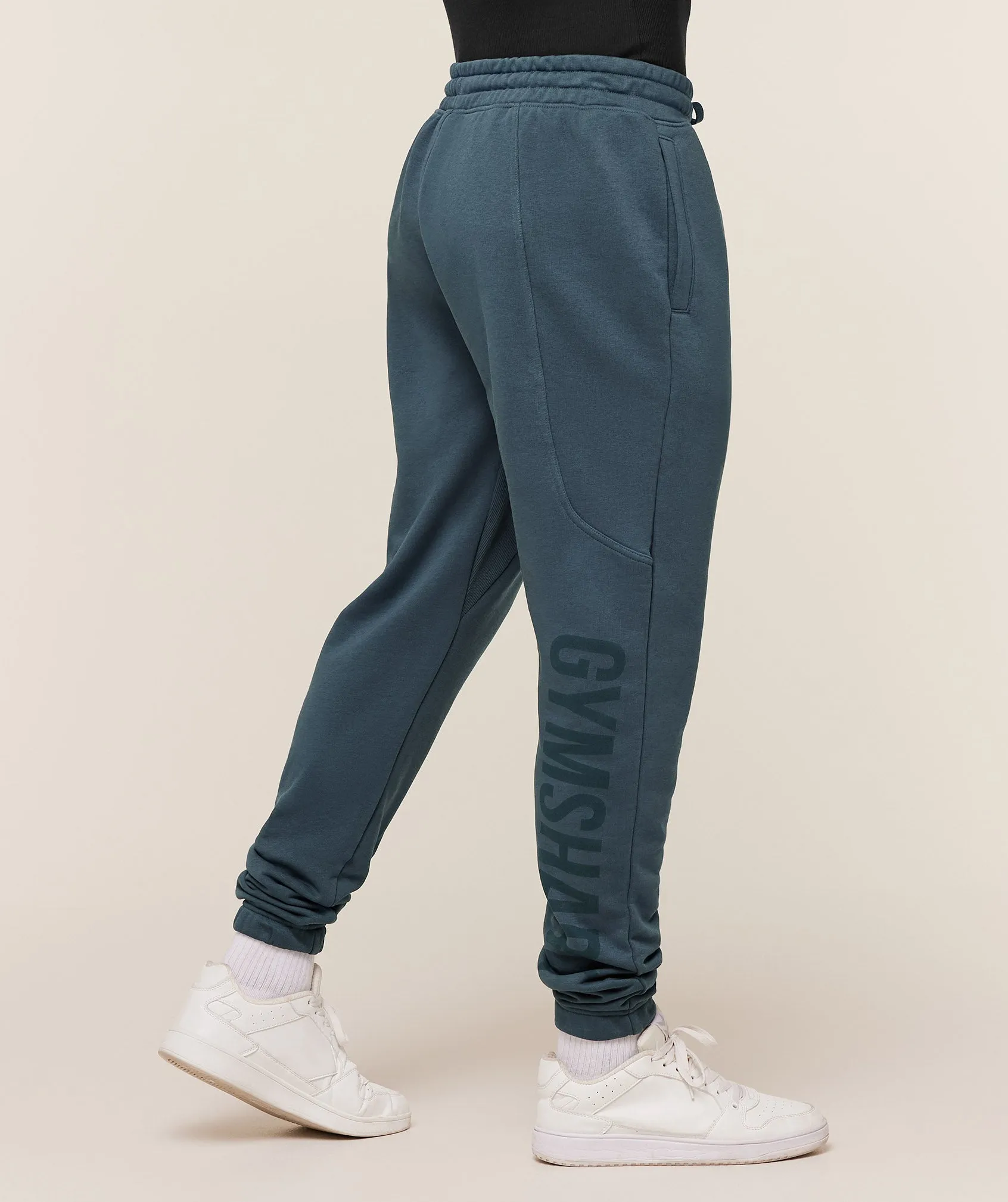 Gymshark Power Wordmark Joggers - GS Stealth Blue sold by Gymshark product image thumbnail 3