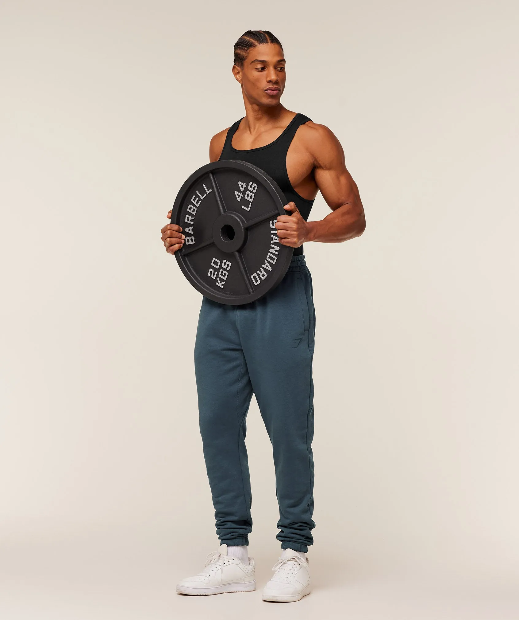Gymshark Power Wordmark Joggers - GS Stealth Blue sold by Gymshark product image thumbnail 4