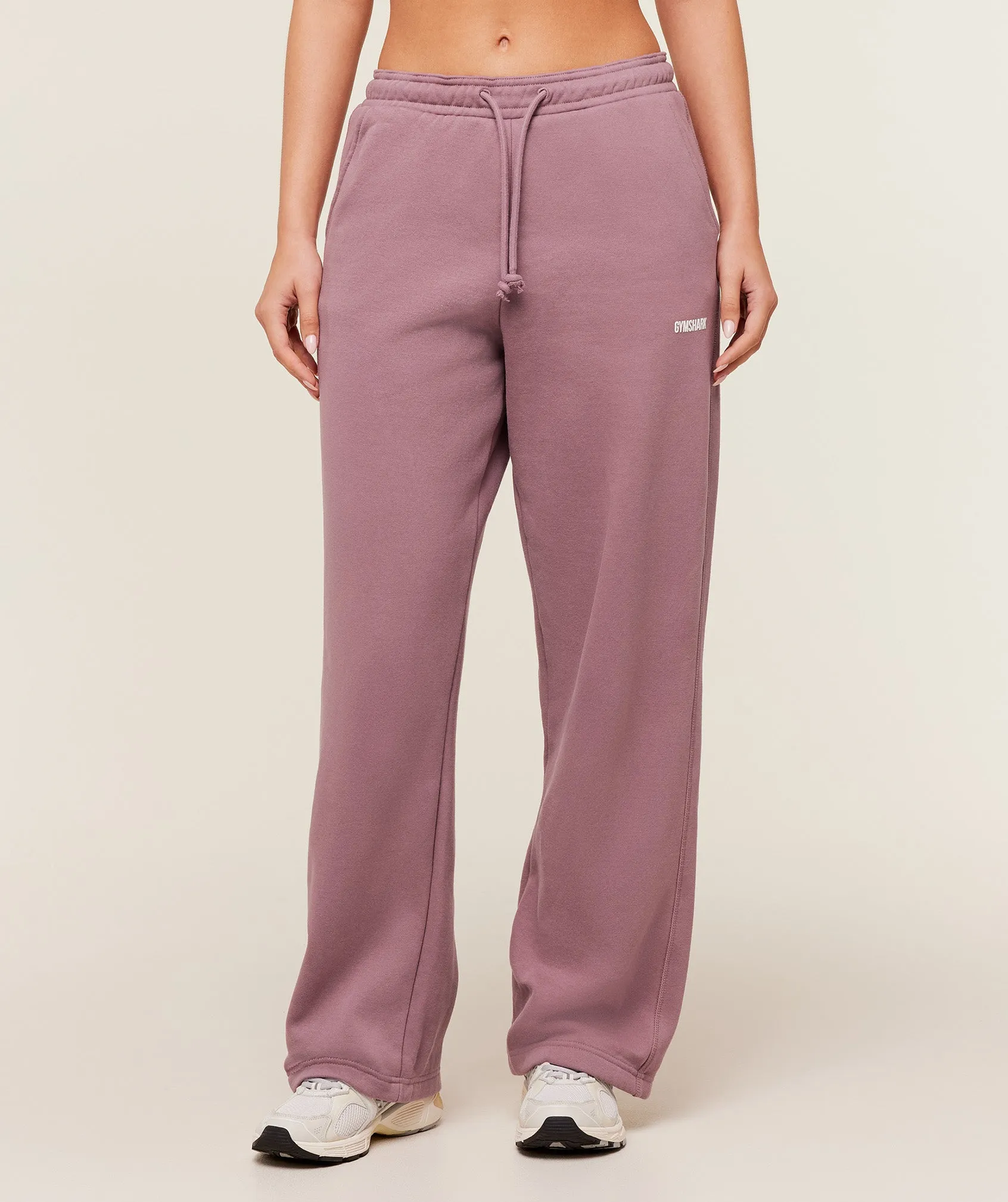 Gymshark Cosy Luxe Straight Leg Regular Joggers - Calm Pink sold by Gymshark