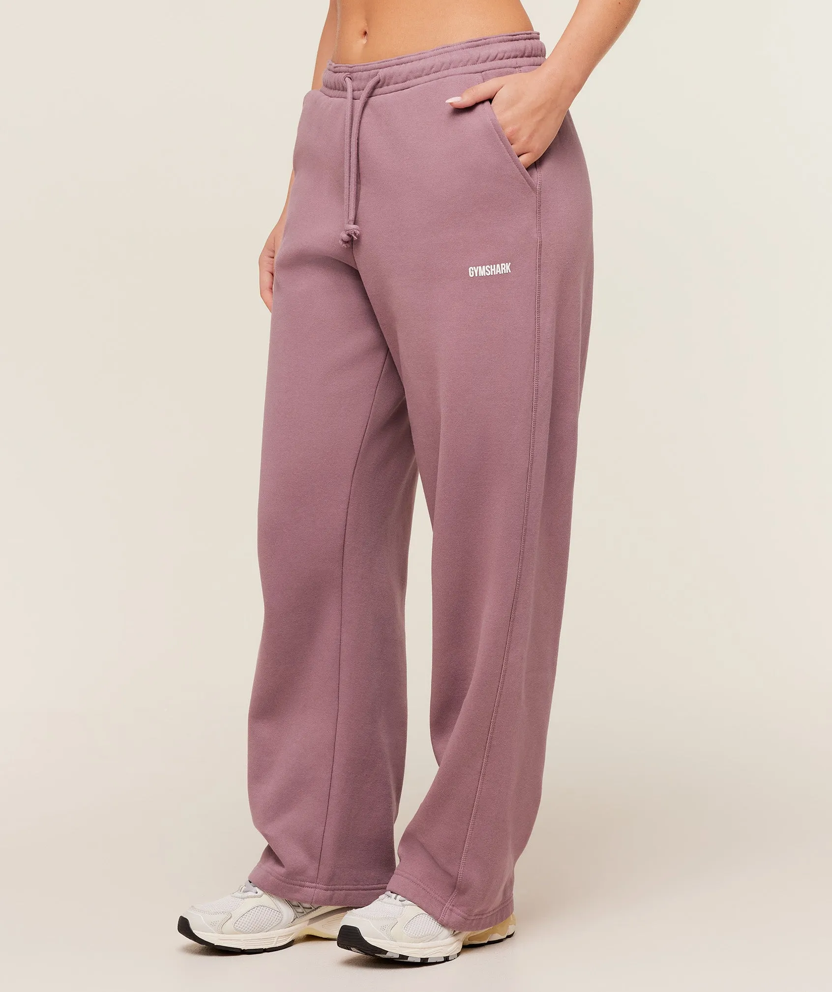 Gymshark Cosy Luxe Straight Leg Regular Joggers - Calm Pink sold by Gymshark product image thumbnail 3
