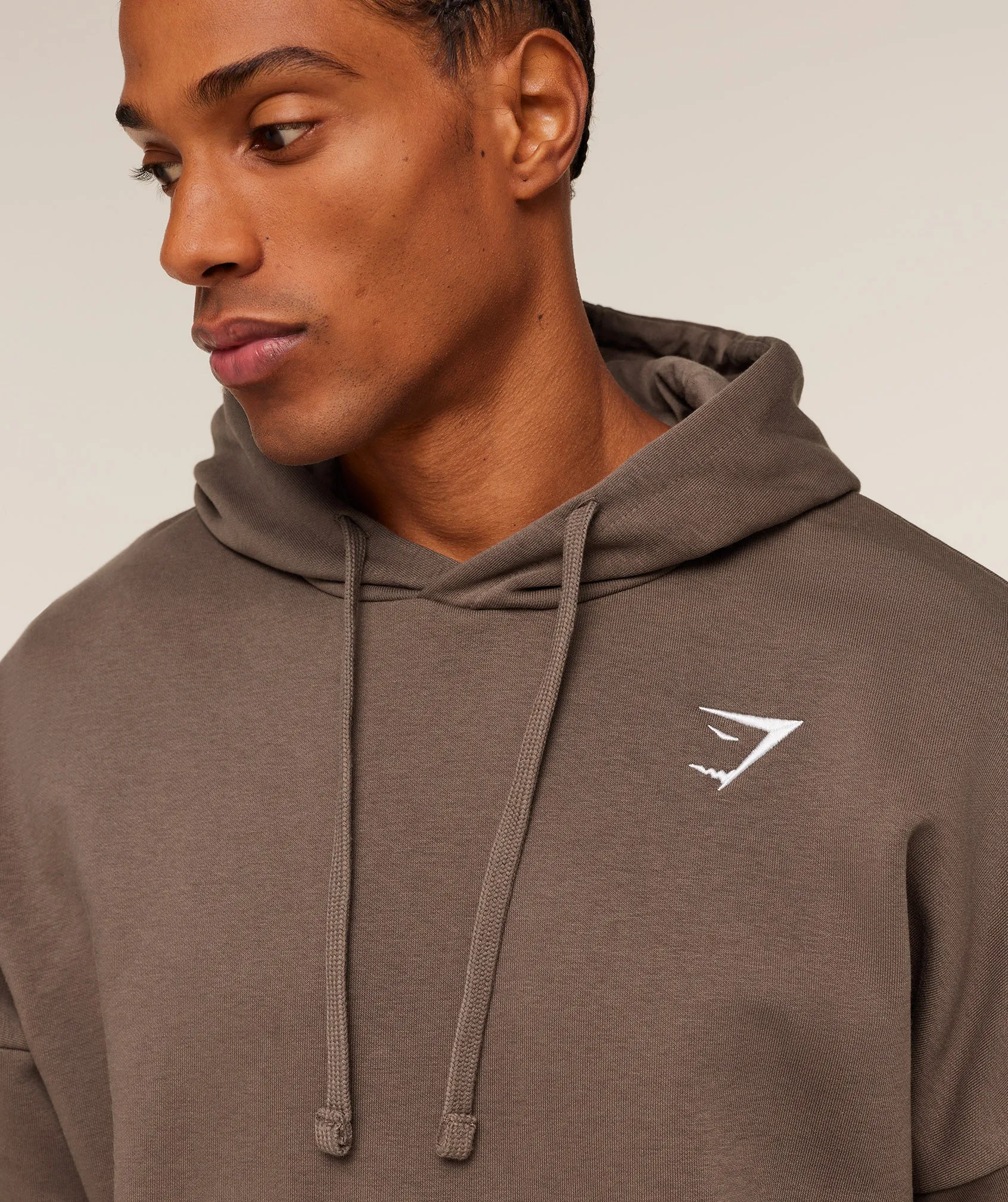 Gymshark Crest Oversized Hoodie - Soft Brown sold by Gymshark product image thumbnail 5