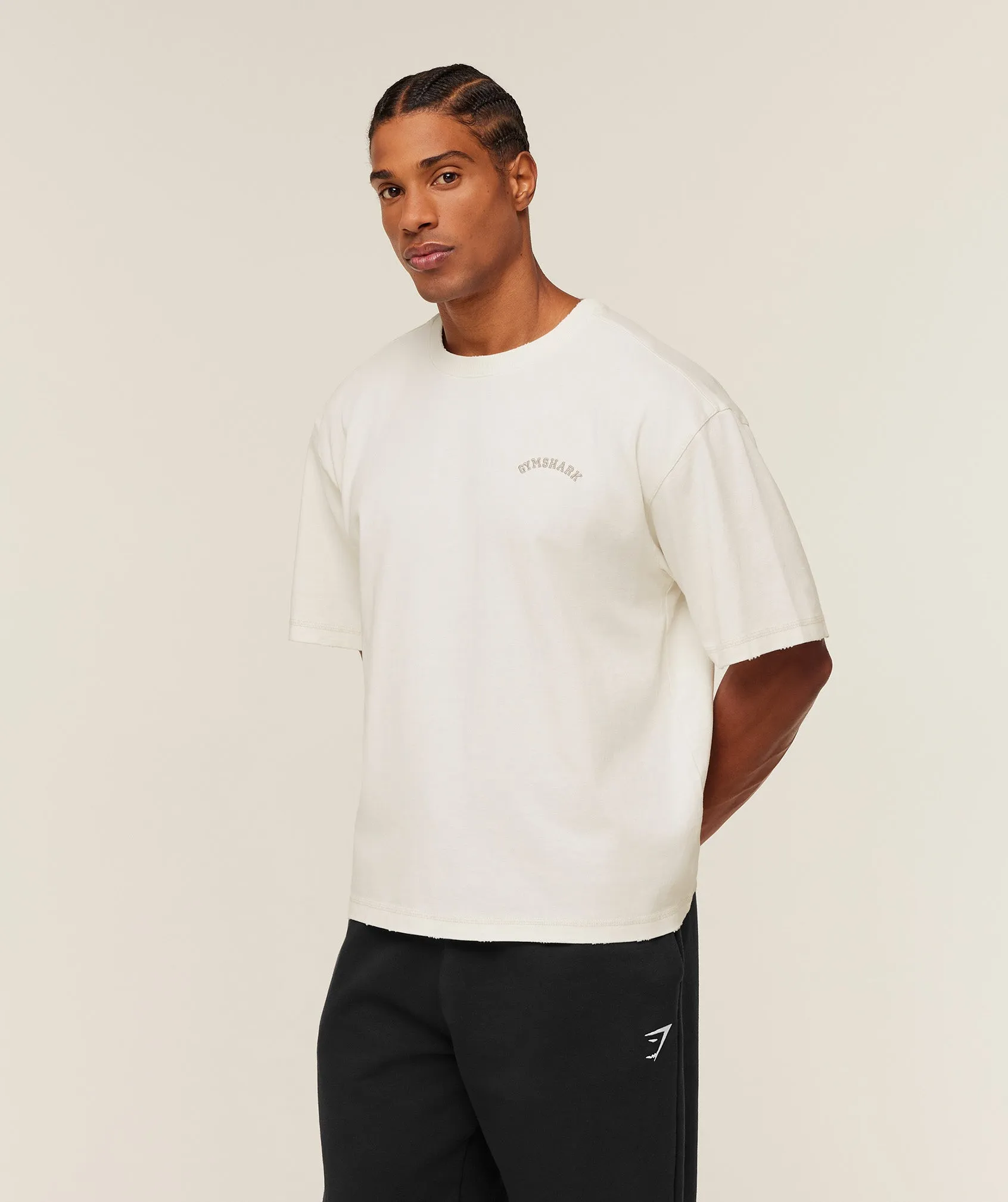 Gymshark Re-Rack T-Shirt - GS Soft White sold by Gymshark product image thumbnail 3