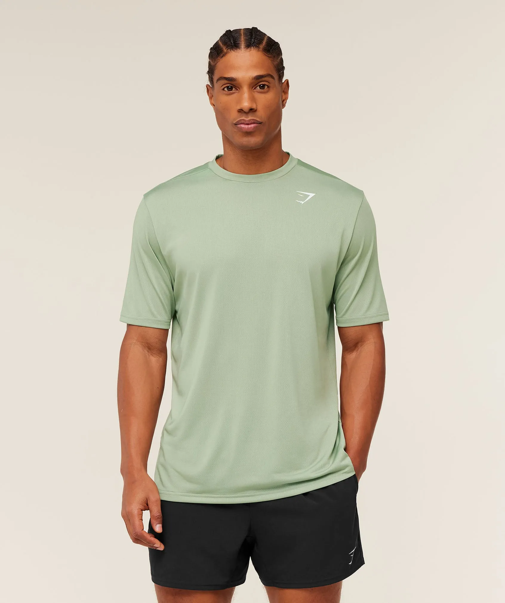 Gymshark Arrival T-Shirt - GS Haze Green sold by Gymshark product image thumbnail 5