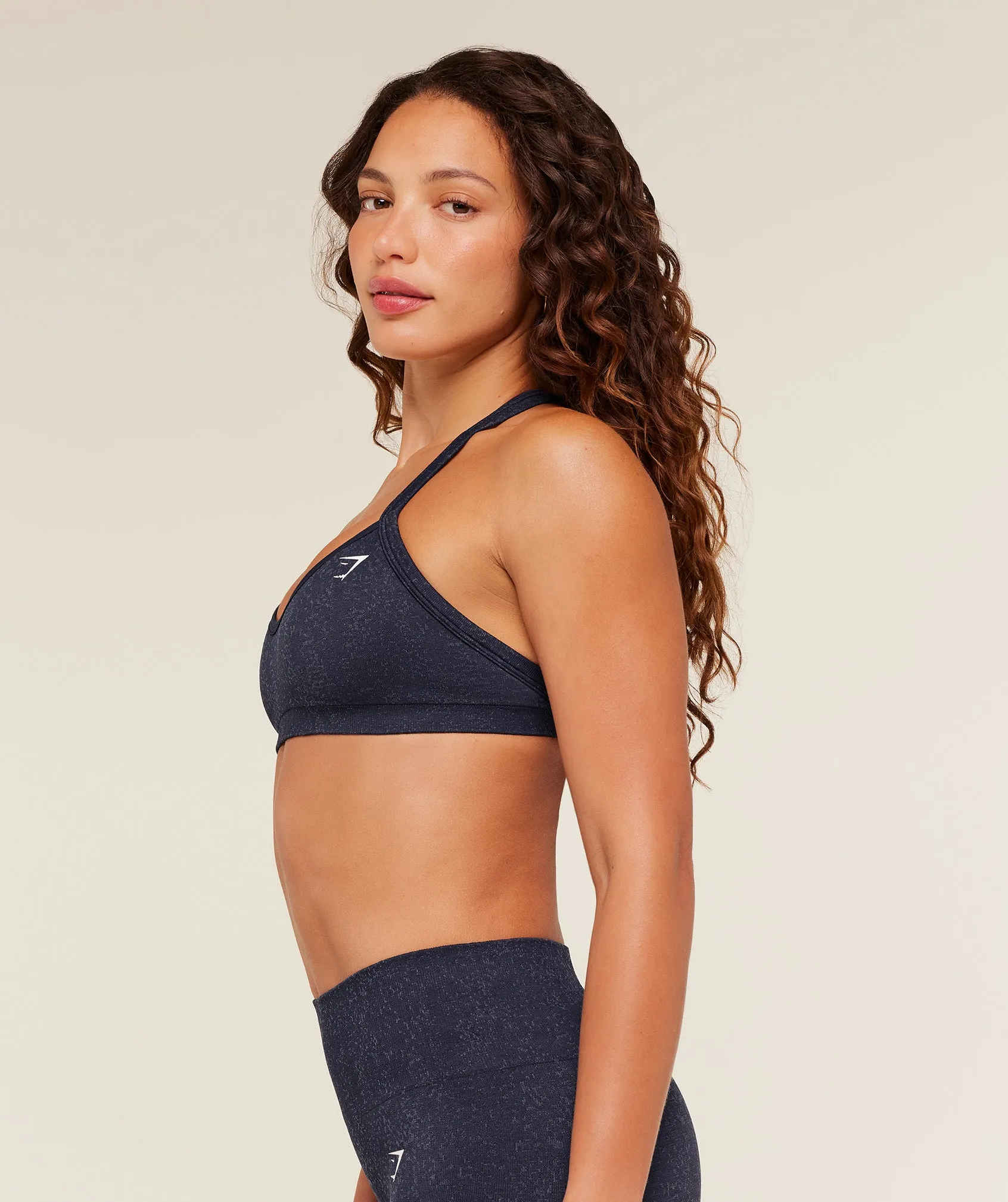 Gymshark Adapt Fleck Sports Bra - Heavy Blue/Iron Blue sold by Gymshark product image thumbnail 3