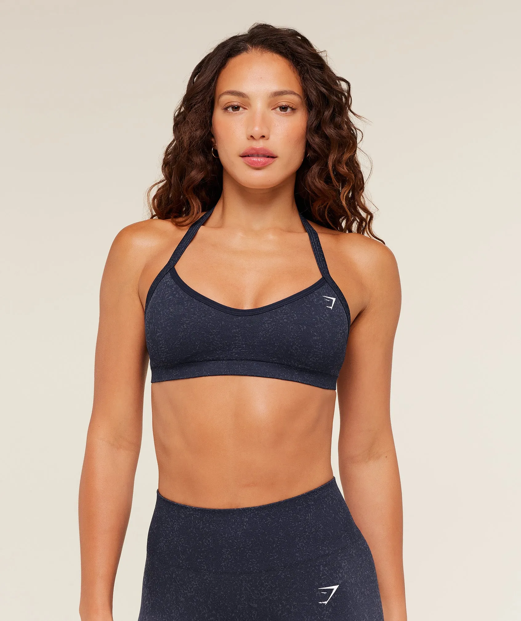 Gymshark Adapt Fleck Sports Bra - Heavy Blue/Iron Blue sold by Gymshark