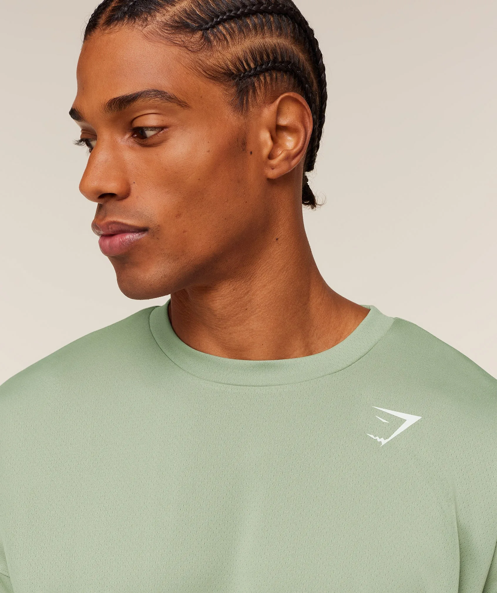 Gymshark Arrival Oversized T-Shirt - GS Haze Green sold by Gymshark product image thumbnail 5