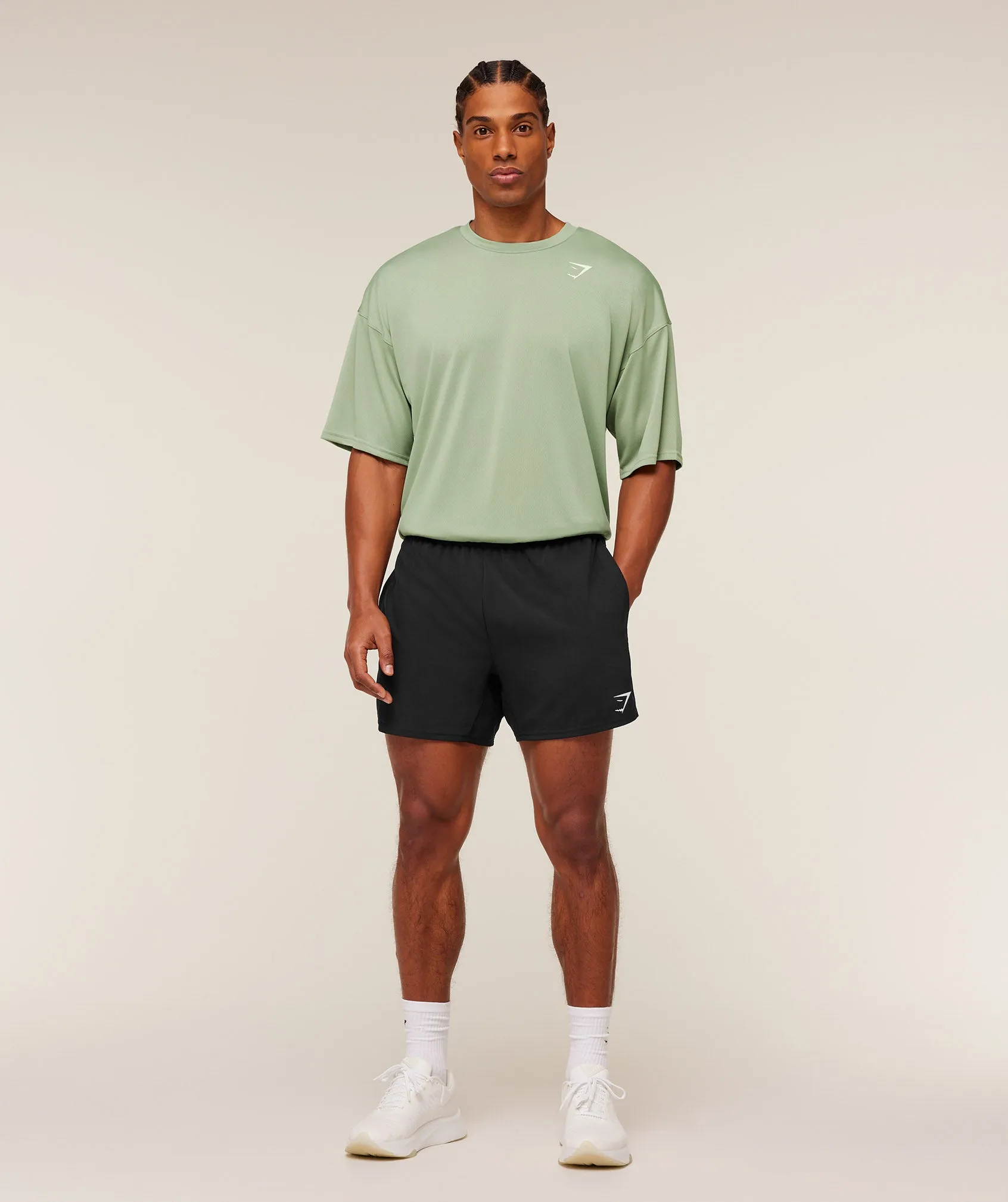 Gymshark Arrival Oversized T-Shirt - GS Haze Green sold by Gymshark product image thumbnail 4