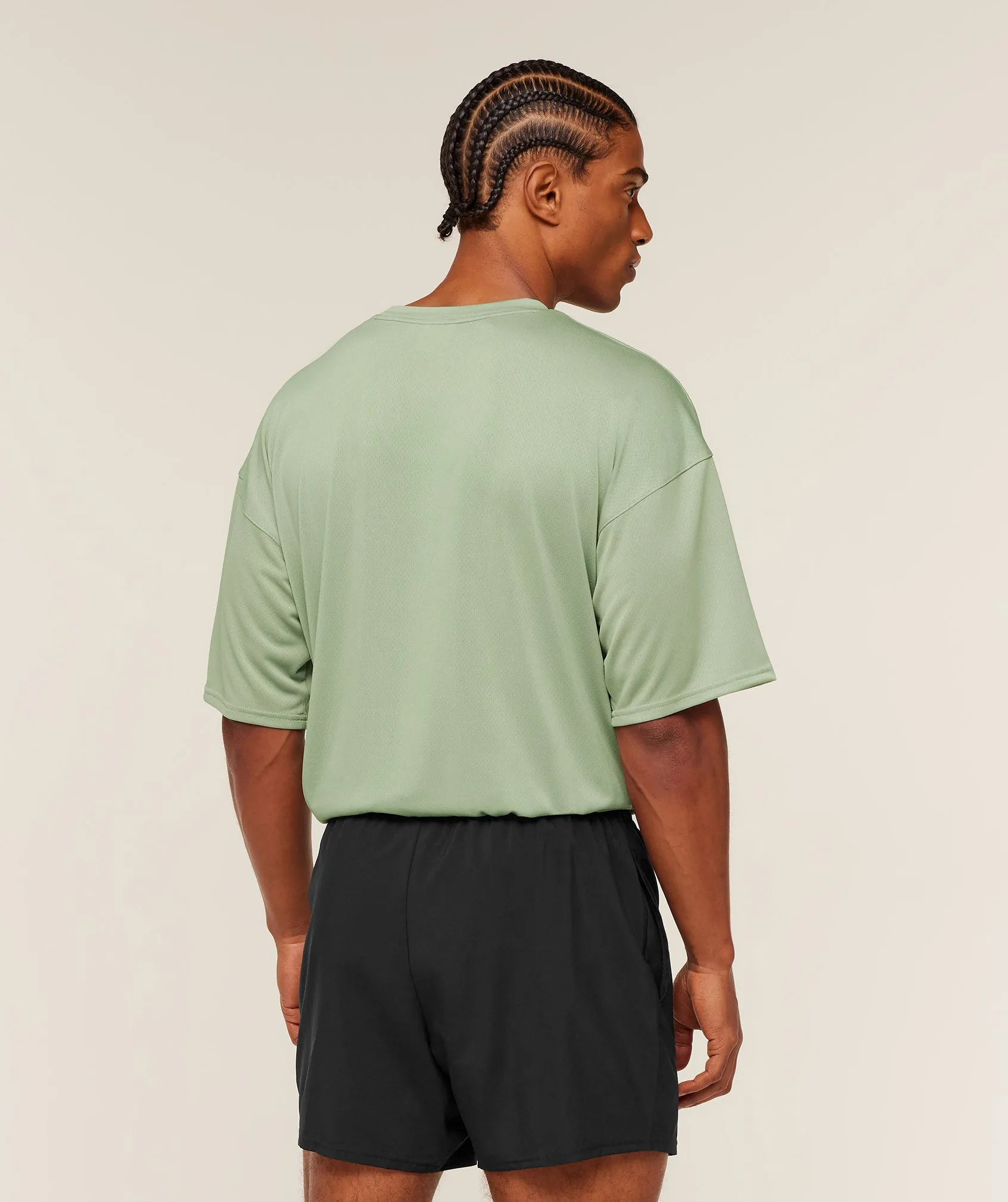 Gymshark Arrival Oversized T-Shirt - GS Haze Green sold by Gymshark product image thumbnail 2