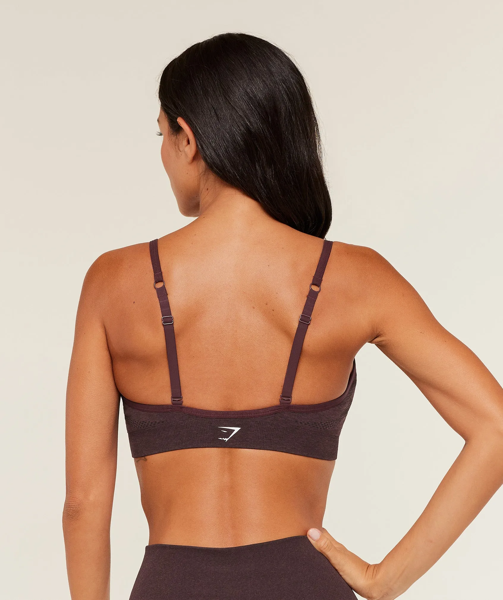Gymshark Vital Sports Bra - Rich Maroon/Marl sold by Gymshark product image thumbnail 2