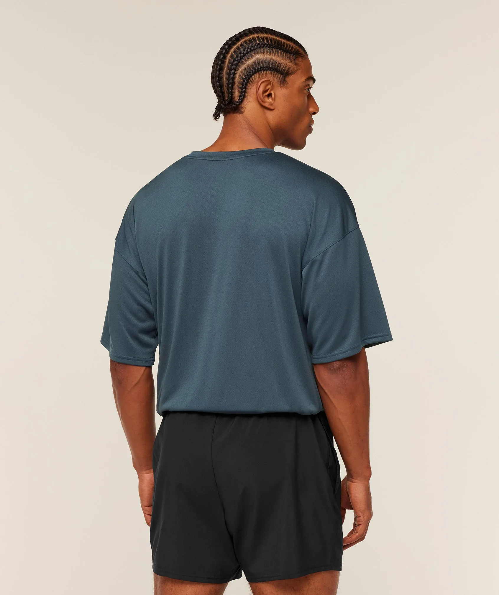 Gymshark Arrival Oversized T-Shirt - GS Stealth Blue sold by Gymshark product image thumbnail 2