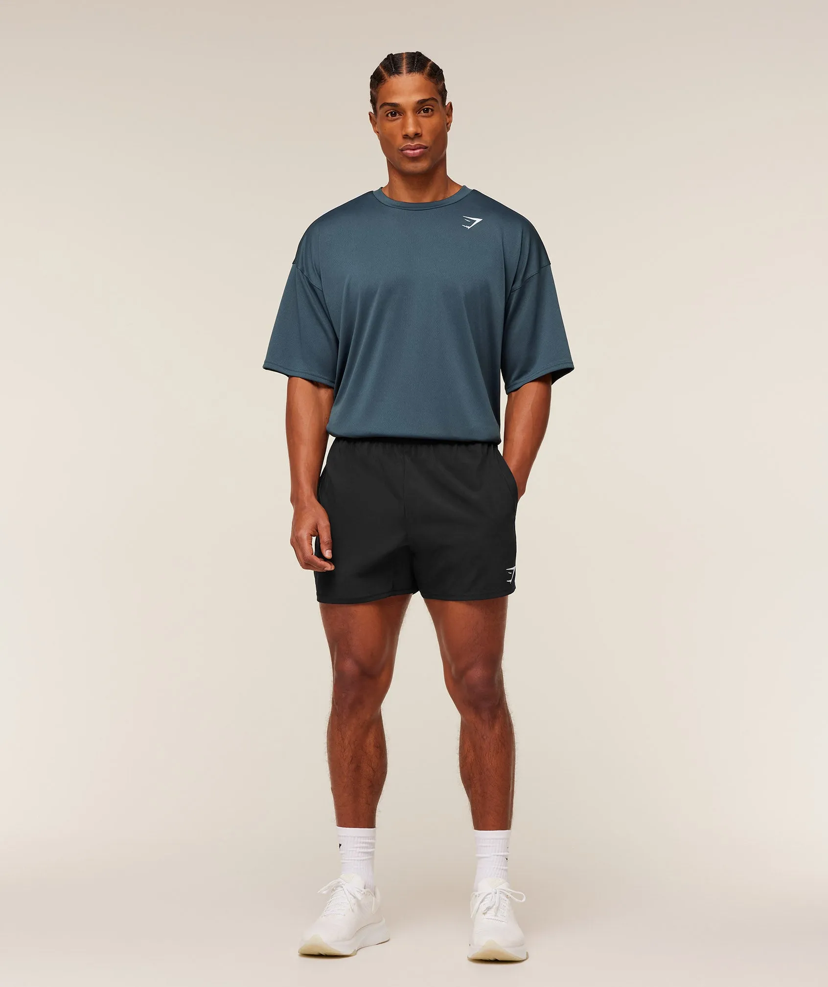 Gymshark Arrival Oversized T-Shirt - GS Stealth Blue sold by Gymshark product image thumbnail 4