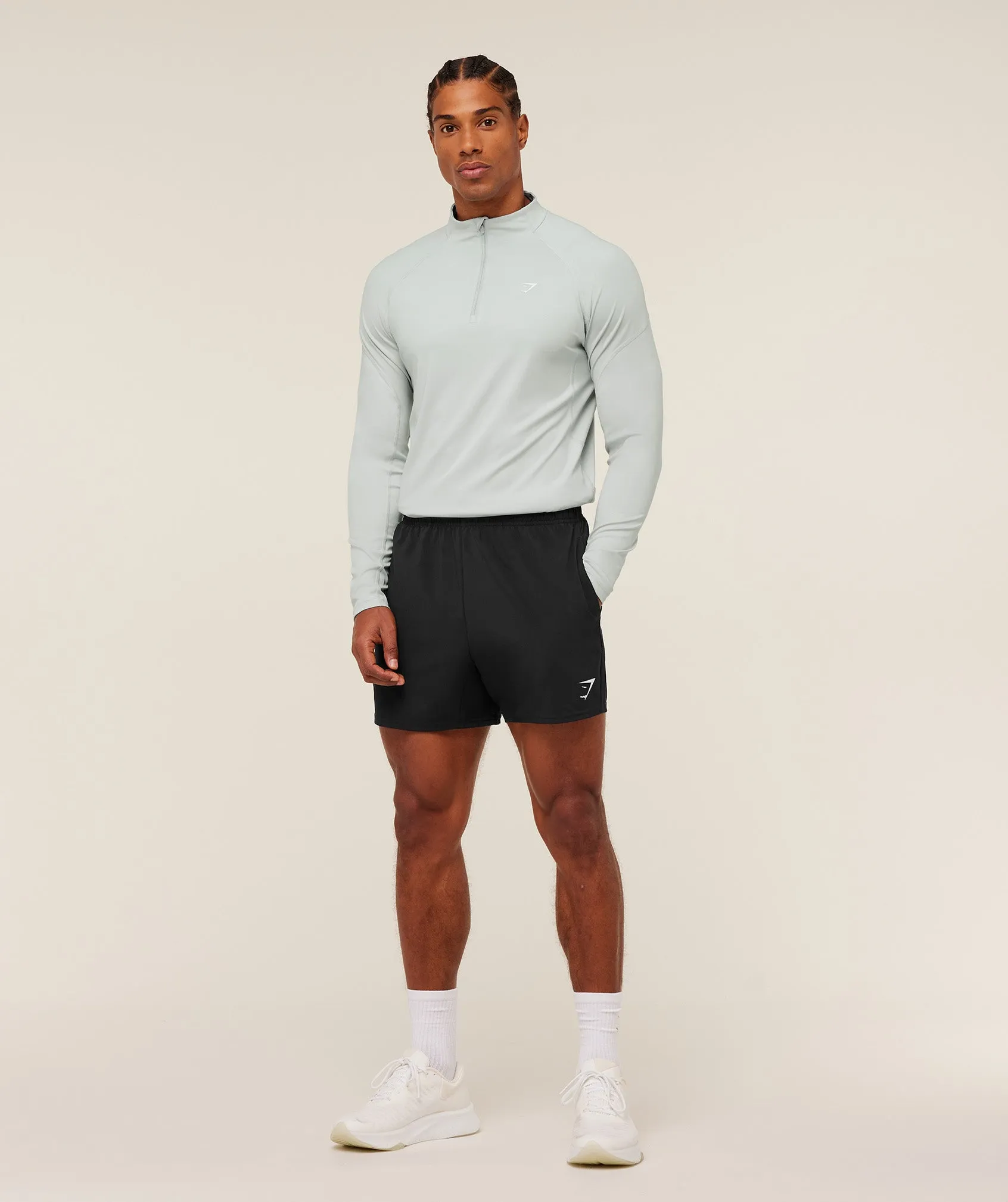 Gymshark Performance 1/4 Zip - Light Grey sold by Gymshark product image thumbnail 4