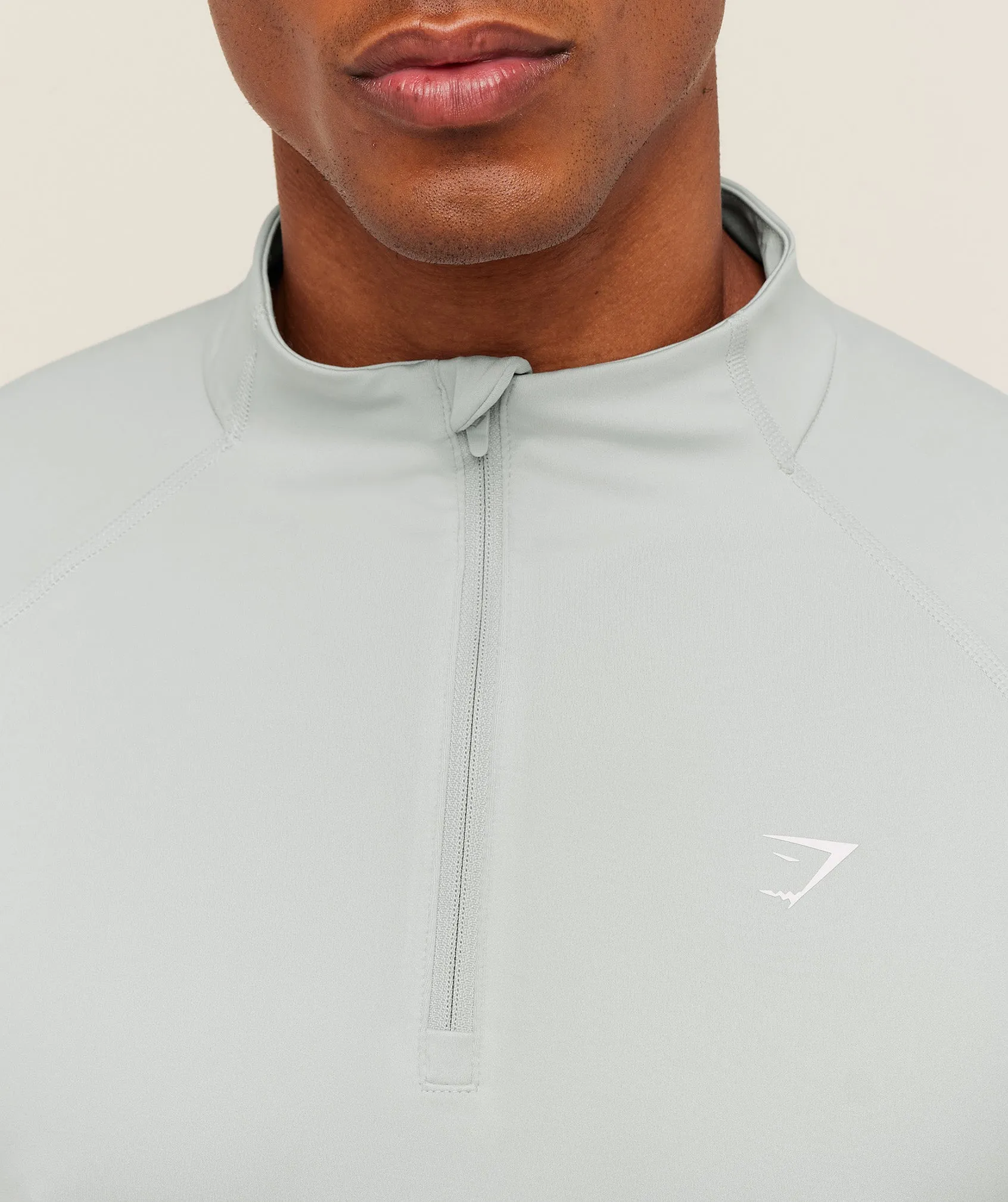 Gymshark Performance 1/4 Zip - Light Grey sold by Gymshark product image thumbnail 5