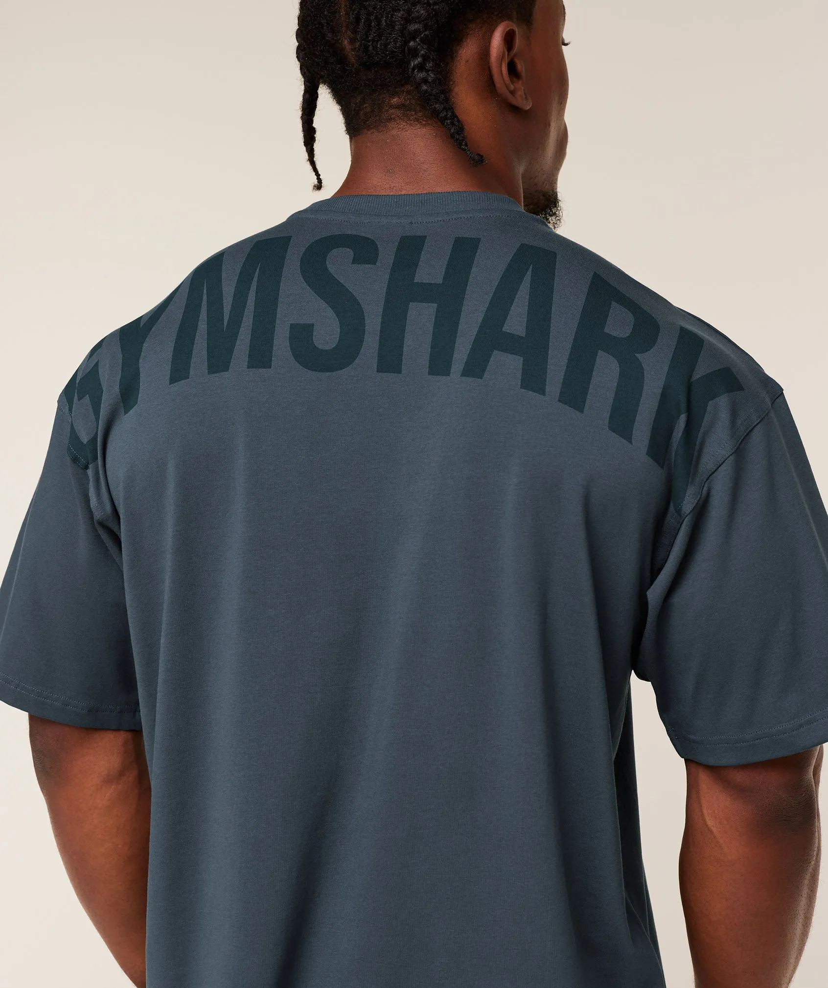 Gymshark Power T-Shirt - GS Stealth Blue sold by Gymshark product image thumbnail 5