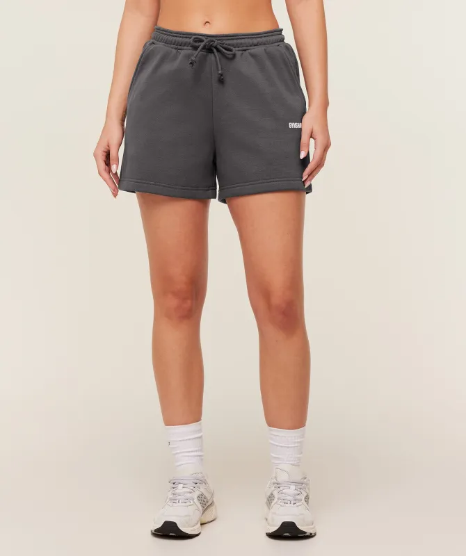 Gymshark Cosy Luxe Shorts - Onyx Grey sold by Gymshark