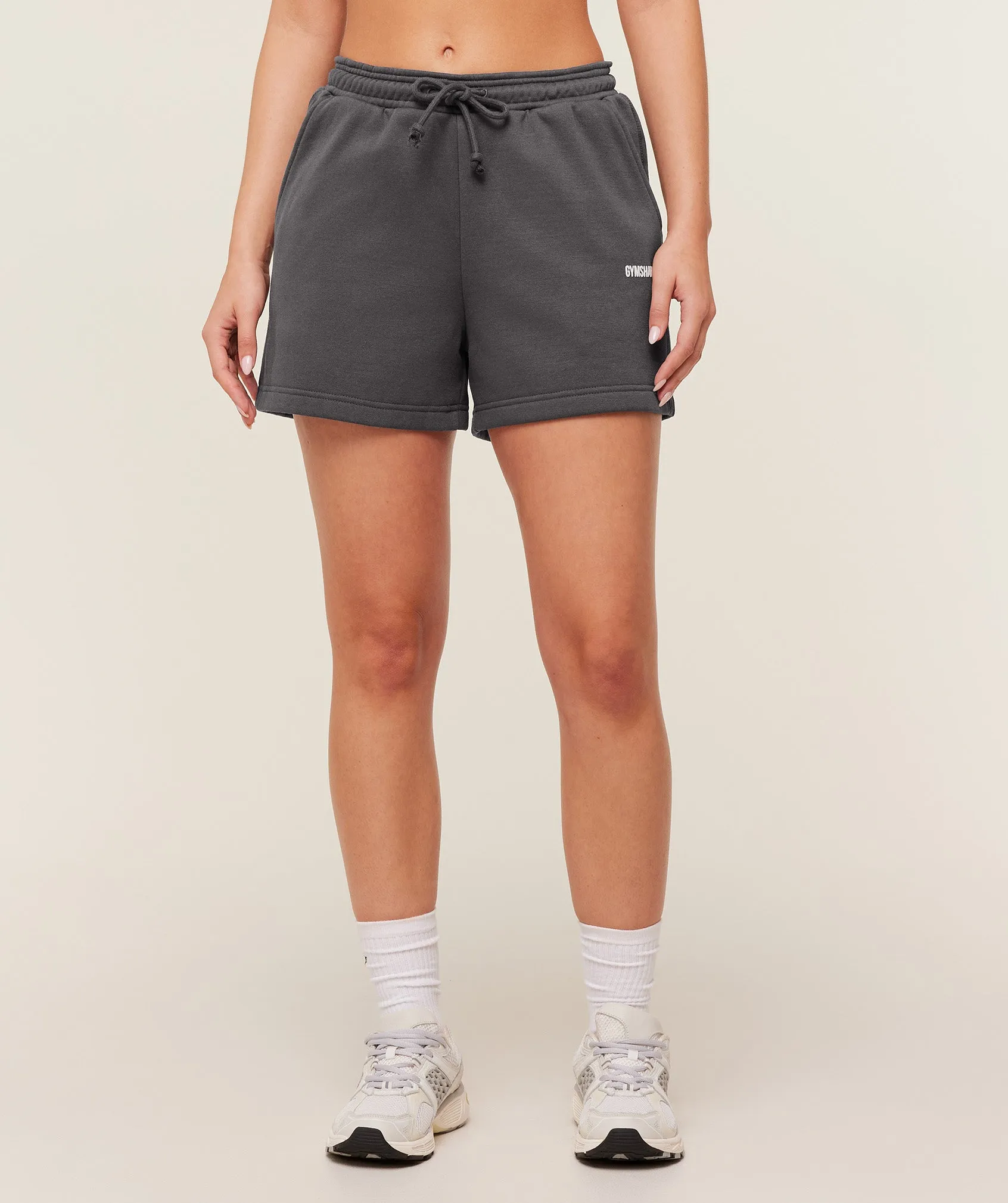 Gymshark Cosy Luxe Shorts - Onyx Grey sold by Gymshark