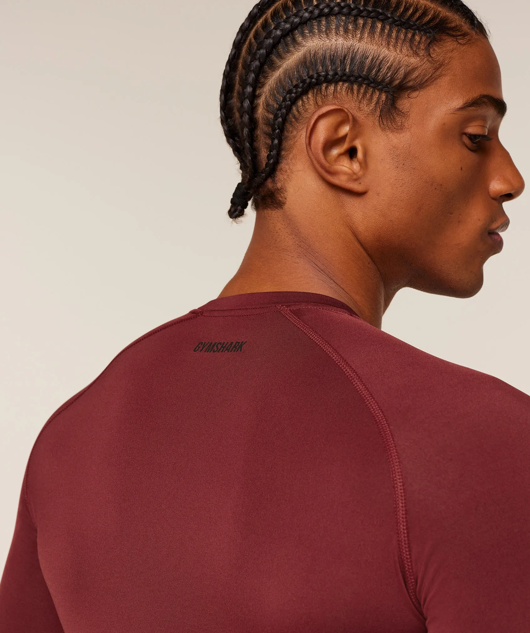 Gymshark Element Baselayer Long Sleeve T-Shirt - Sets Red sold by Gymshark product image thumbnail 5