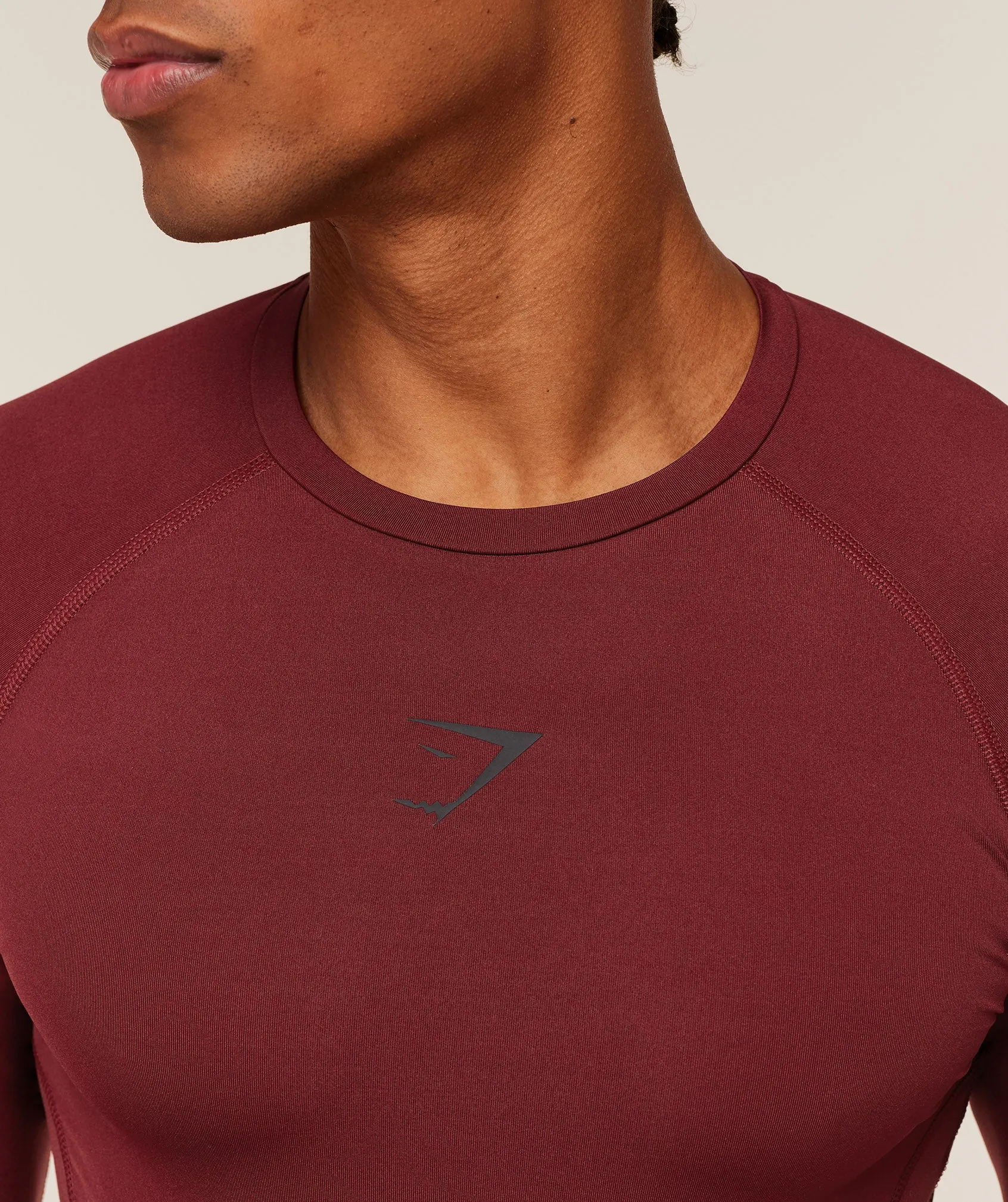 Gymshark Element Baselayer Long Sleeve T-Shirt - Sets Red sold by Gymshark product image thumbnail 4