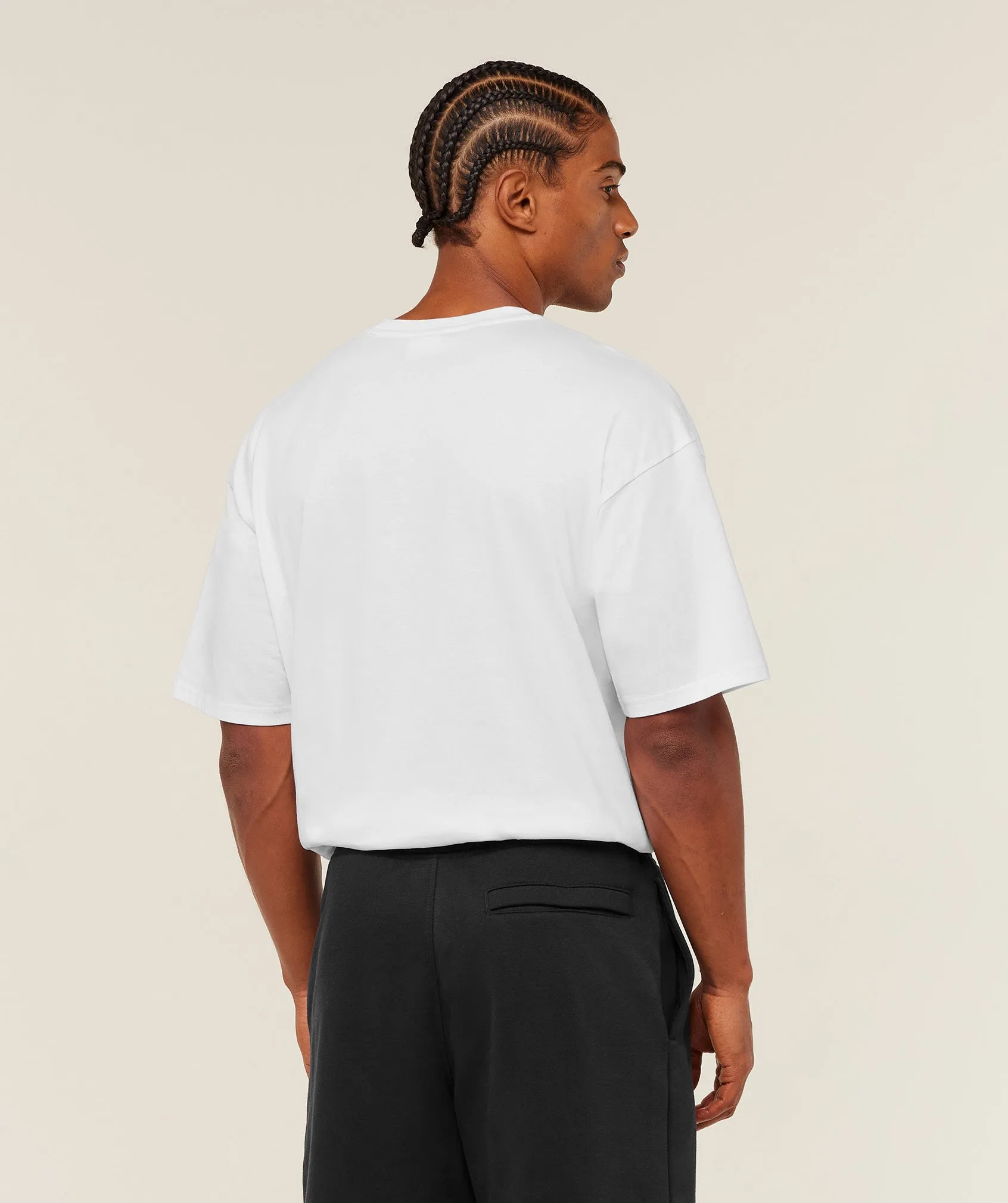 Gymshark Crest Oversized T-Shirt - GS White sold by Gymshark product image thumbnail 3