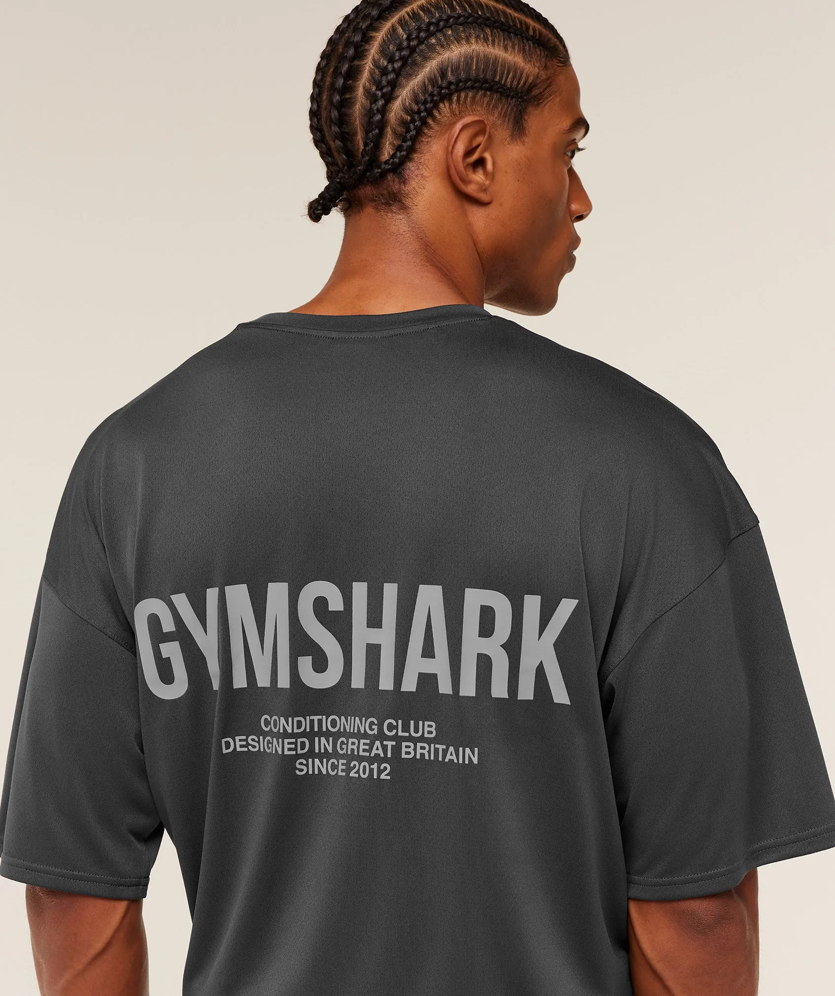 Gymshark Conditioning Club Oversized T-Shirt - GS Onyx Grey/GS Smokey Grey sold by Gymshark product image thumbnail 5