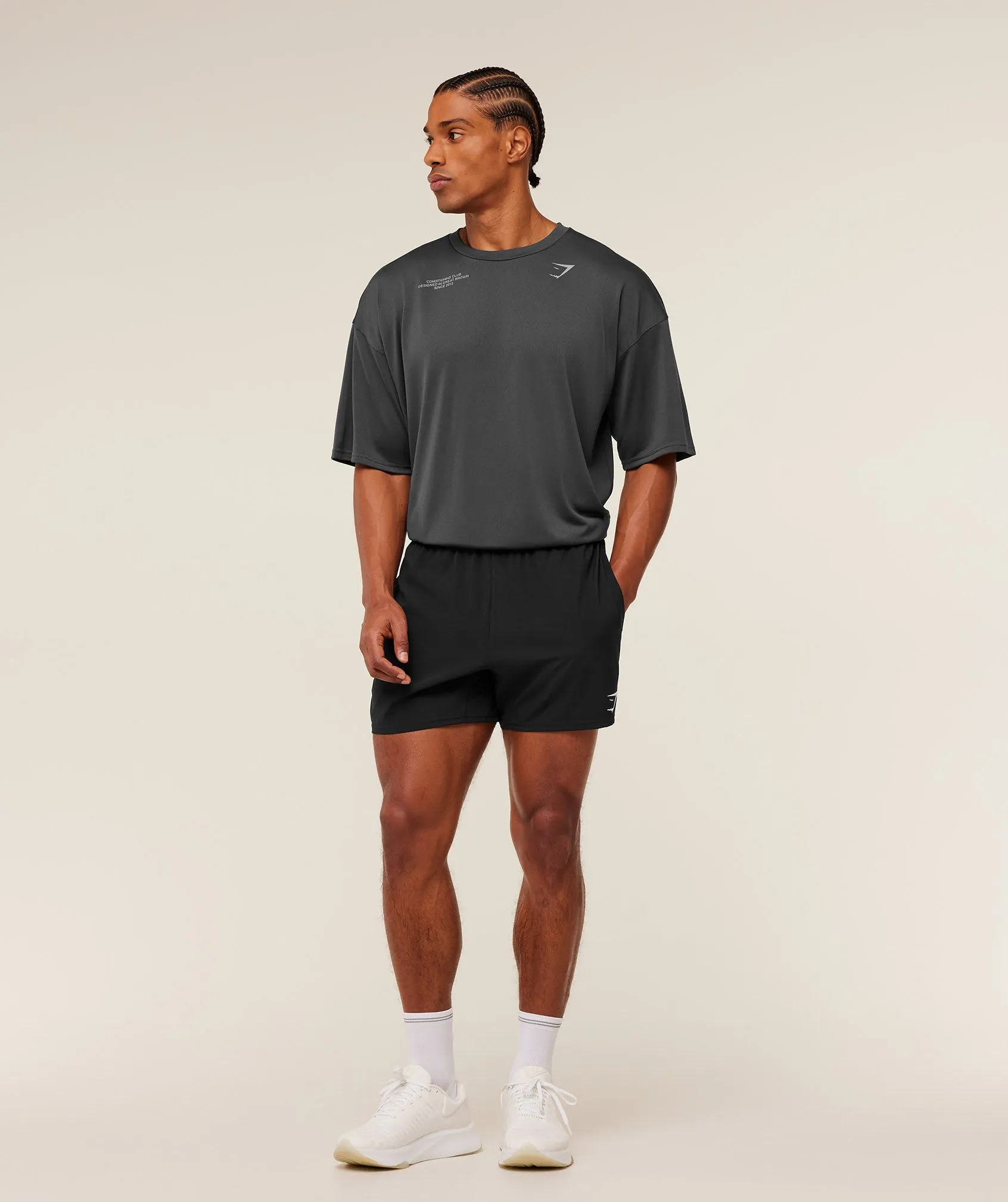 Gymshark Conditioning Club Oversized T-Shirt - GS Onyx Grey/GS Smokey Grey sold by Gymshark product image thumbnail 4