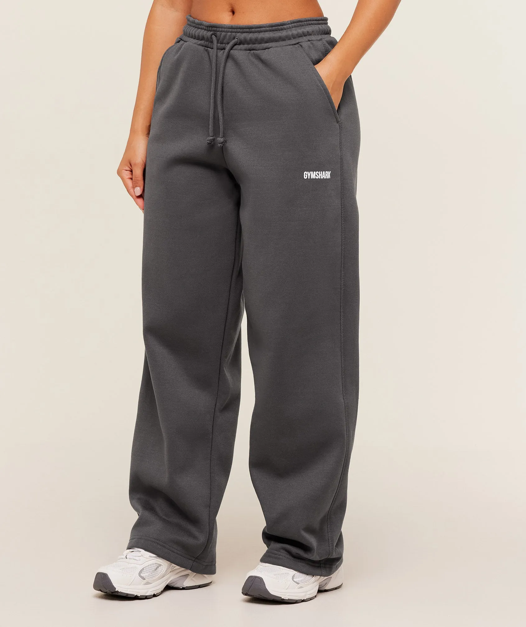 Gymshark Cosy Luxe Straight Leg Short Joggers - Onyx Grey sold by Gymshark product image thumbnail 3