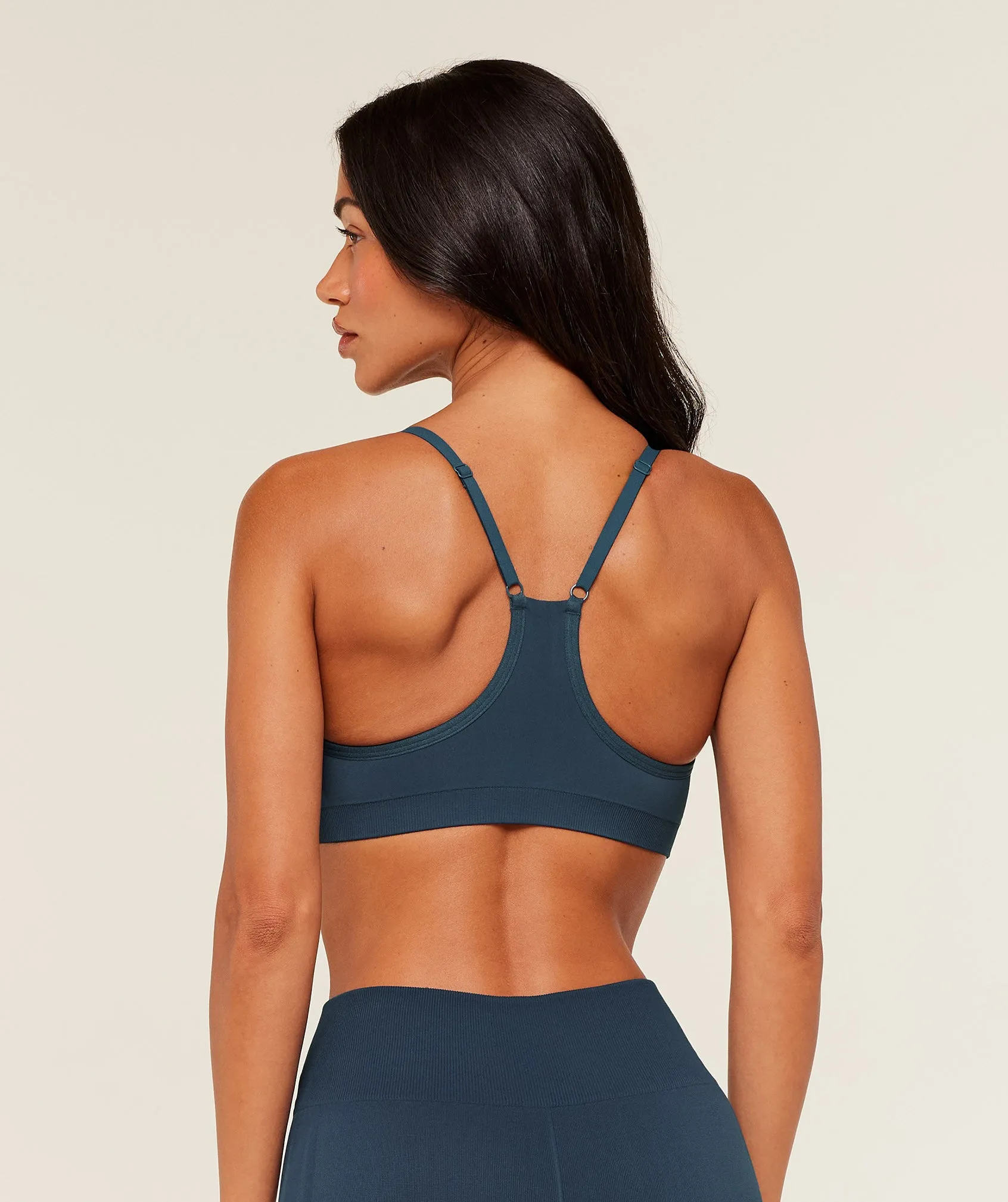 Gymshark Everyday Seamless Racerback Sports Bra - GS Stealth Blue sold by Gymshark product image thumbnail 2