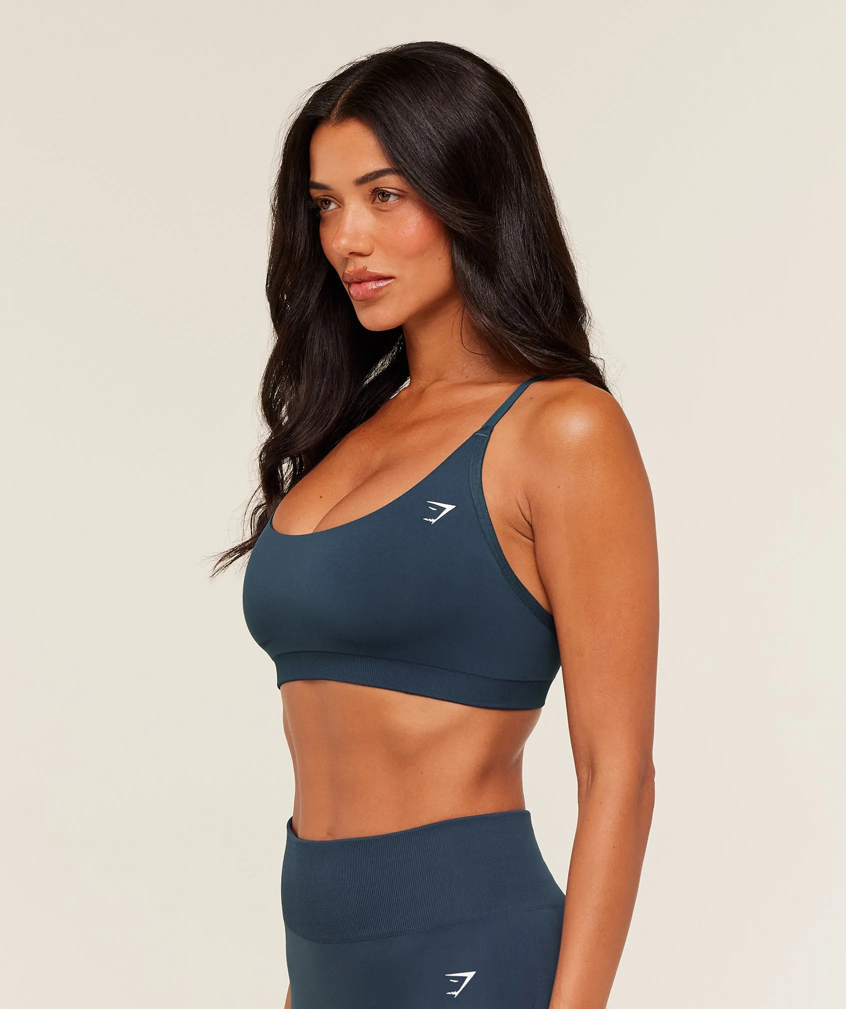 Gymshark Everyday Seamless Racerback Sports Bra - GS Stealth Blue sold by Gymshark product image thumbnail 3