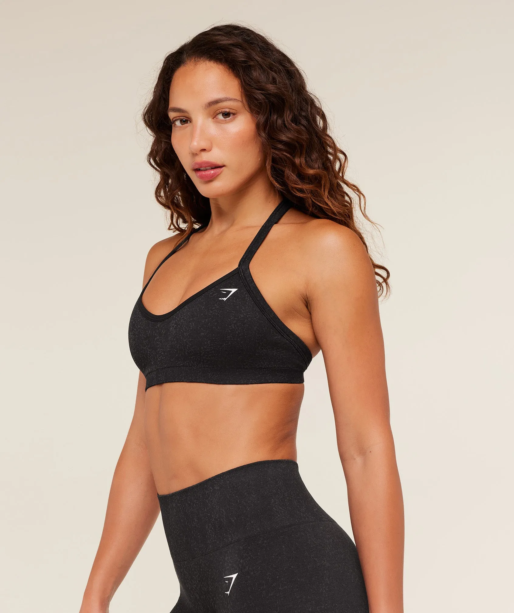 Gymshark Adapt Fleck Sports Bra - Mineral | Black sold by Gymshark product image thumbnail 3