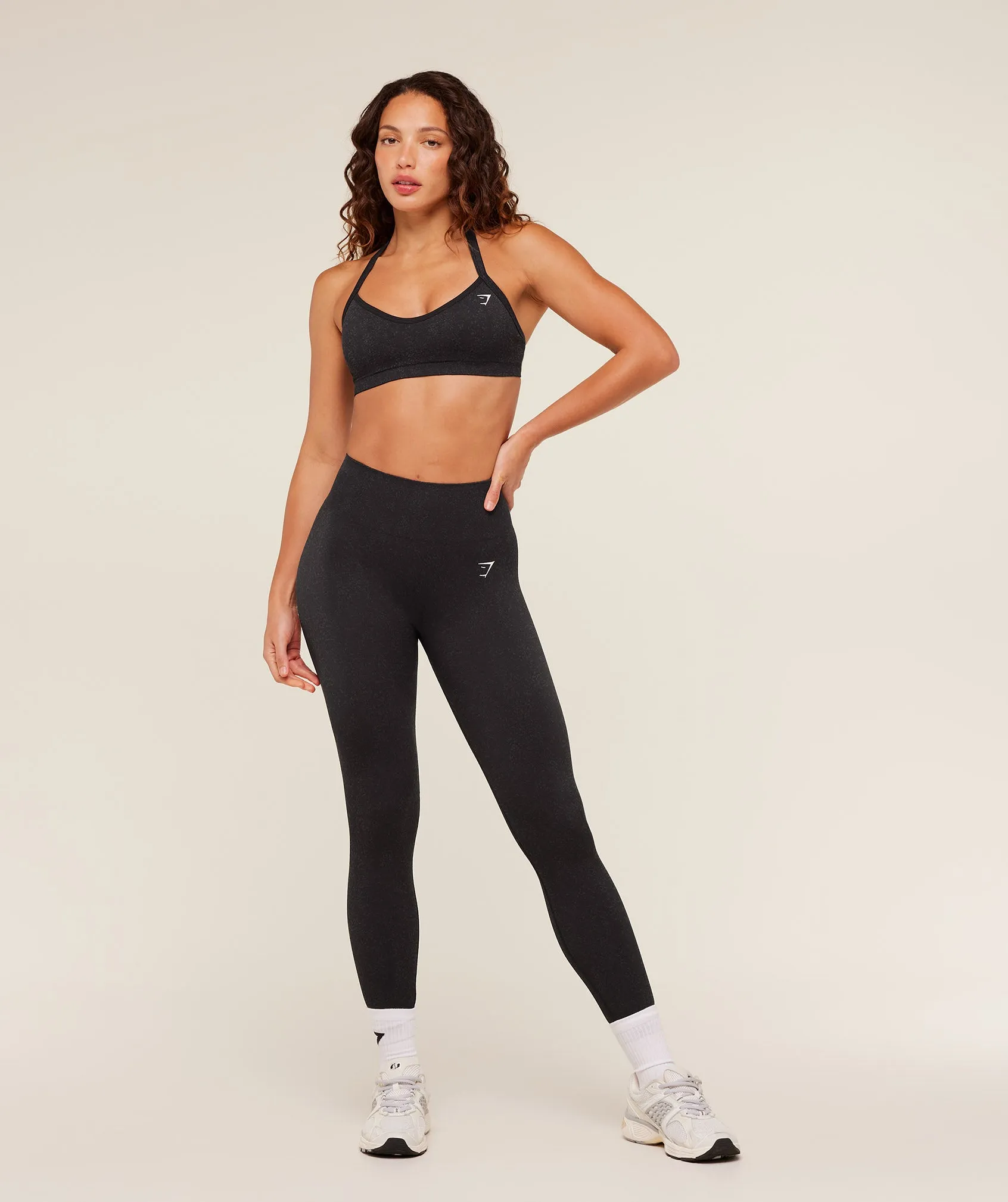 Gymshark Adapt Fleck Sports Bra - Mineral | Black sold by Gymshark product image thumbnail 4